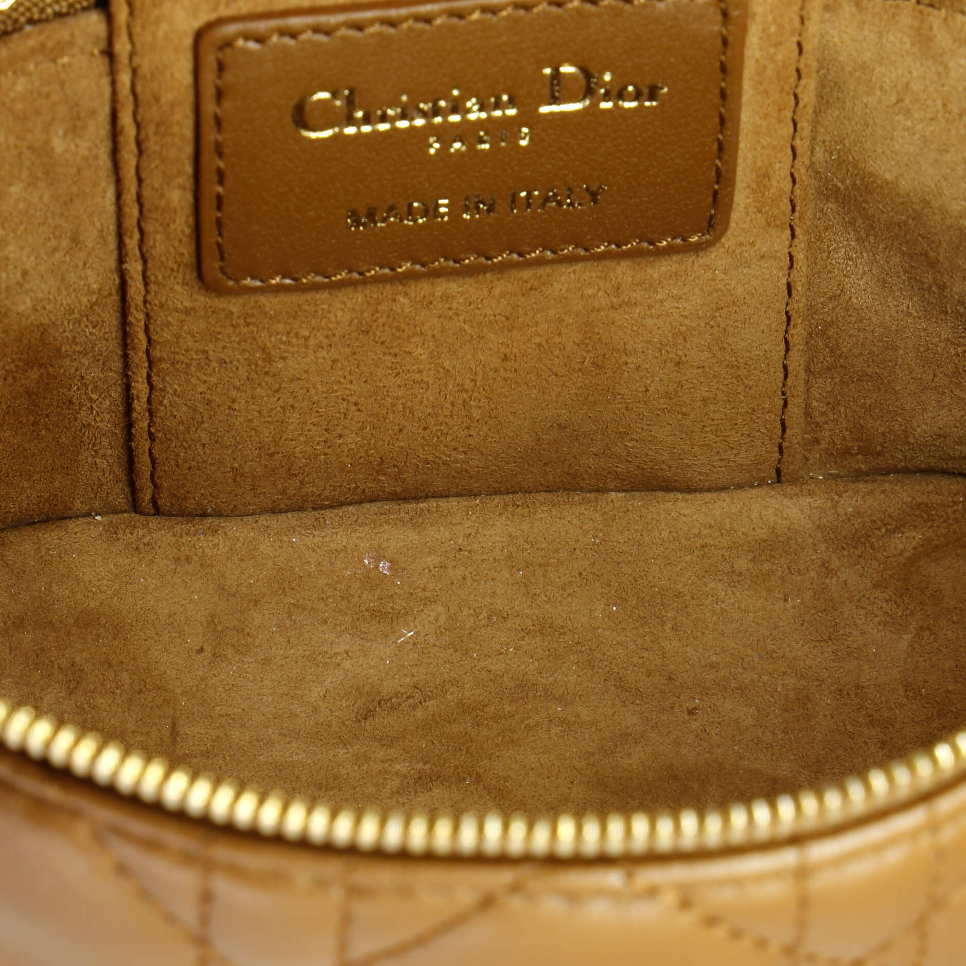 Lady Dior Vanity Case Cannage Quilt Lambskin Micro