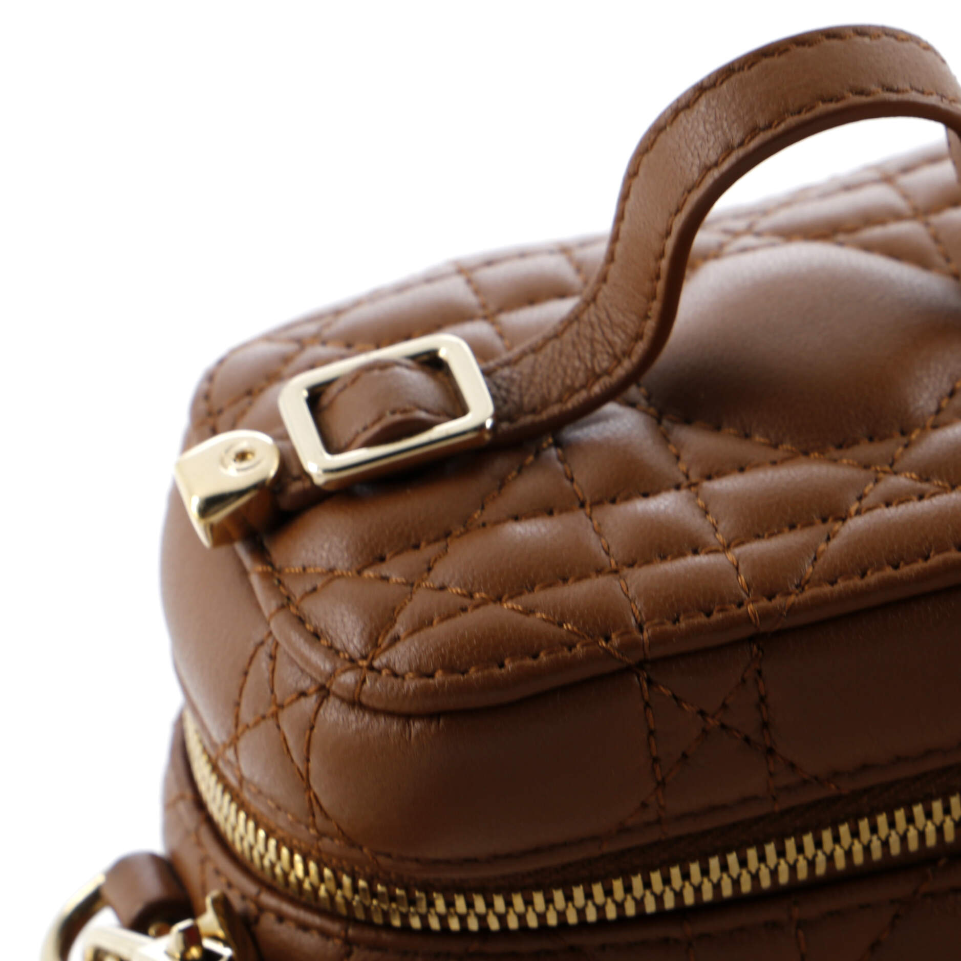 Lady Dior Vanity Case Cannage Quilt Lambskin Micro