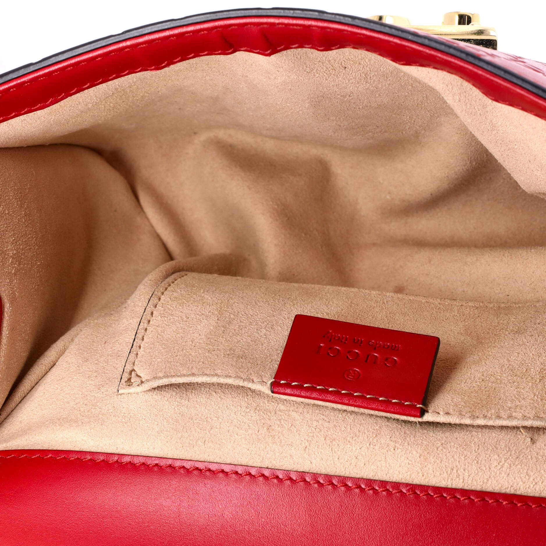 Padlock Shoulder Bag Guccissima Leather Small