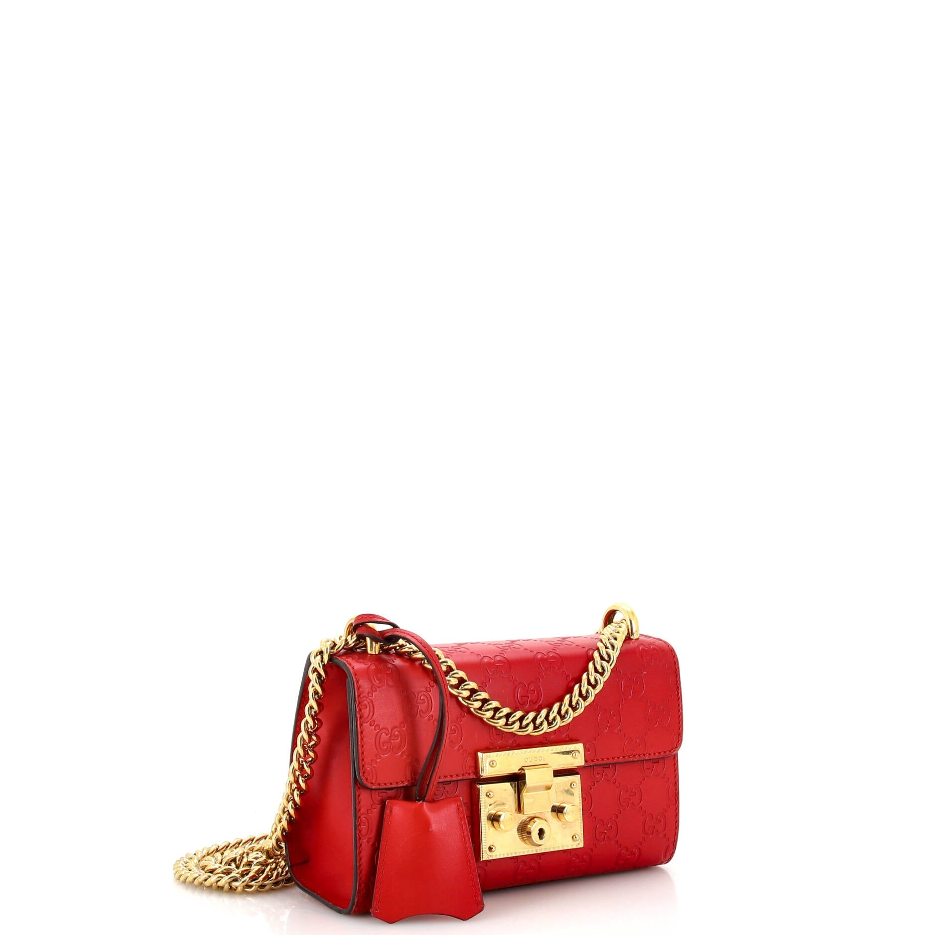 Padlock Shoulder Bag Guccissima Leather Small