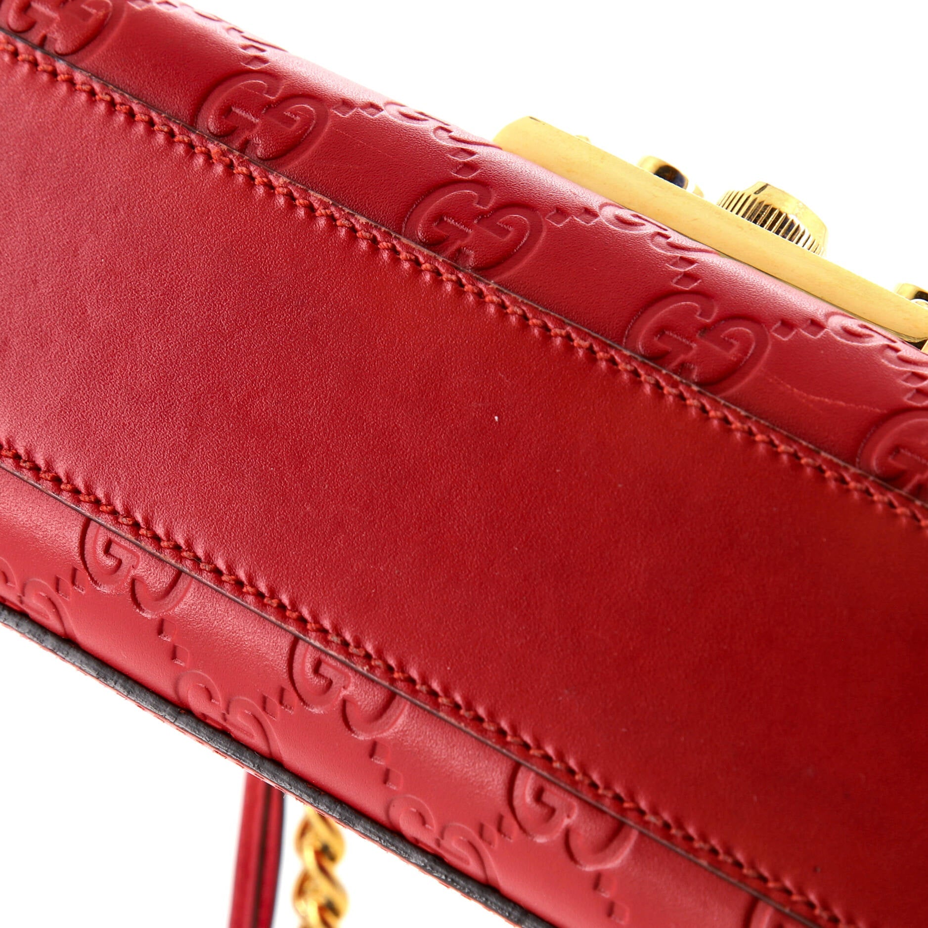 Padlock Shoulder Bag Guccissima Leather Small