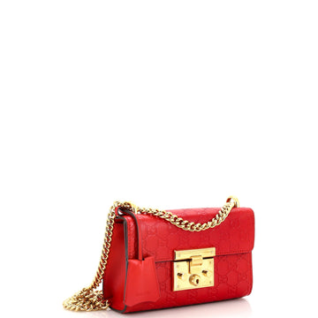 Padlock Shoulder Bag Guccissima Leather Small