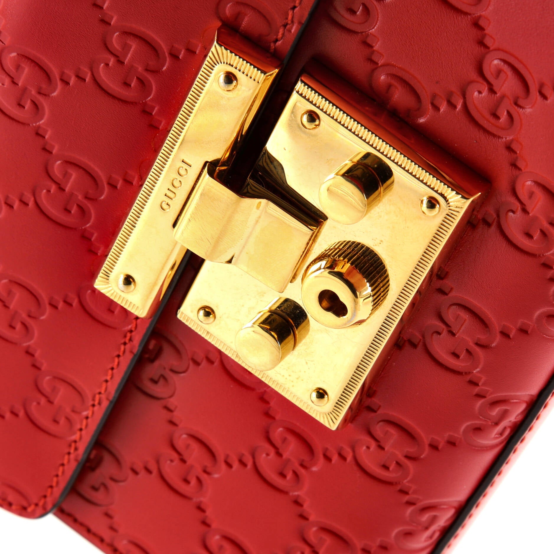 Padlock Shoulder Bag Guccissima Leather Small