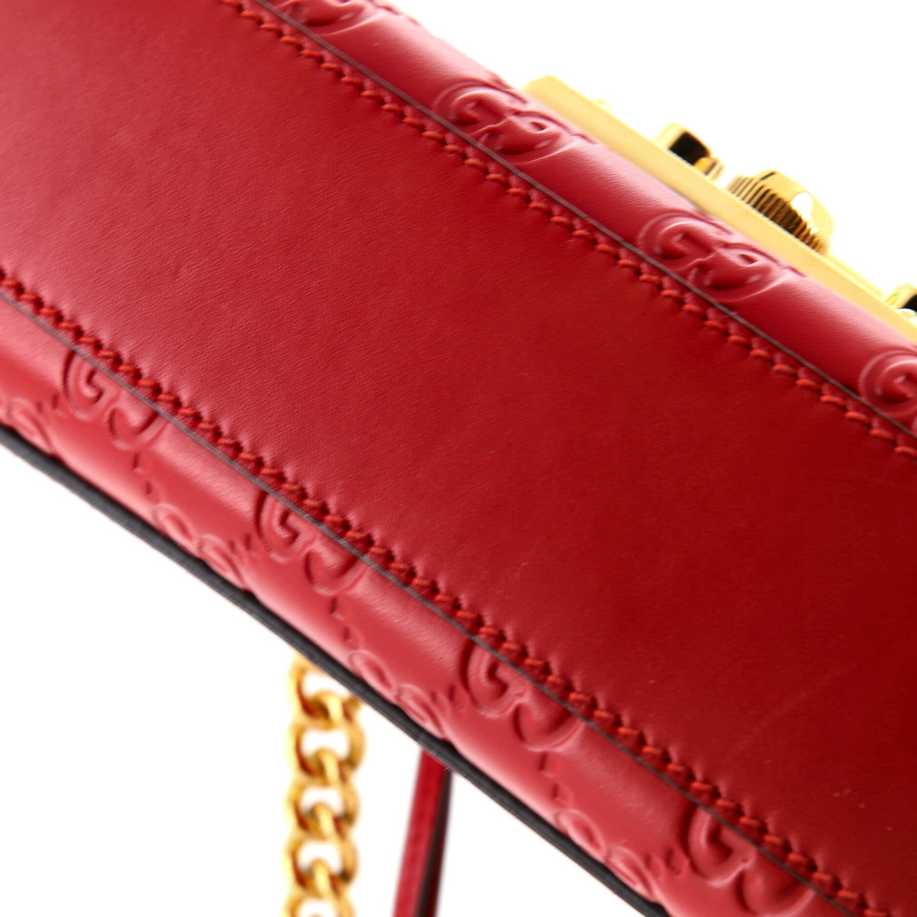 Padlock Shoulder Bag Guccissima Leather Small