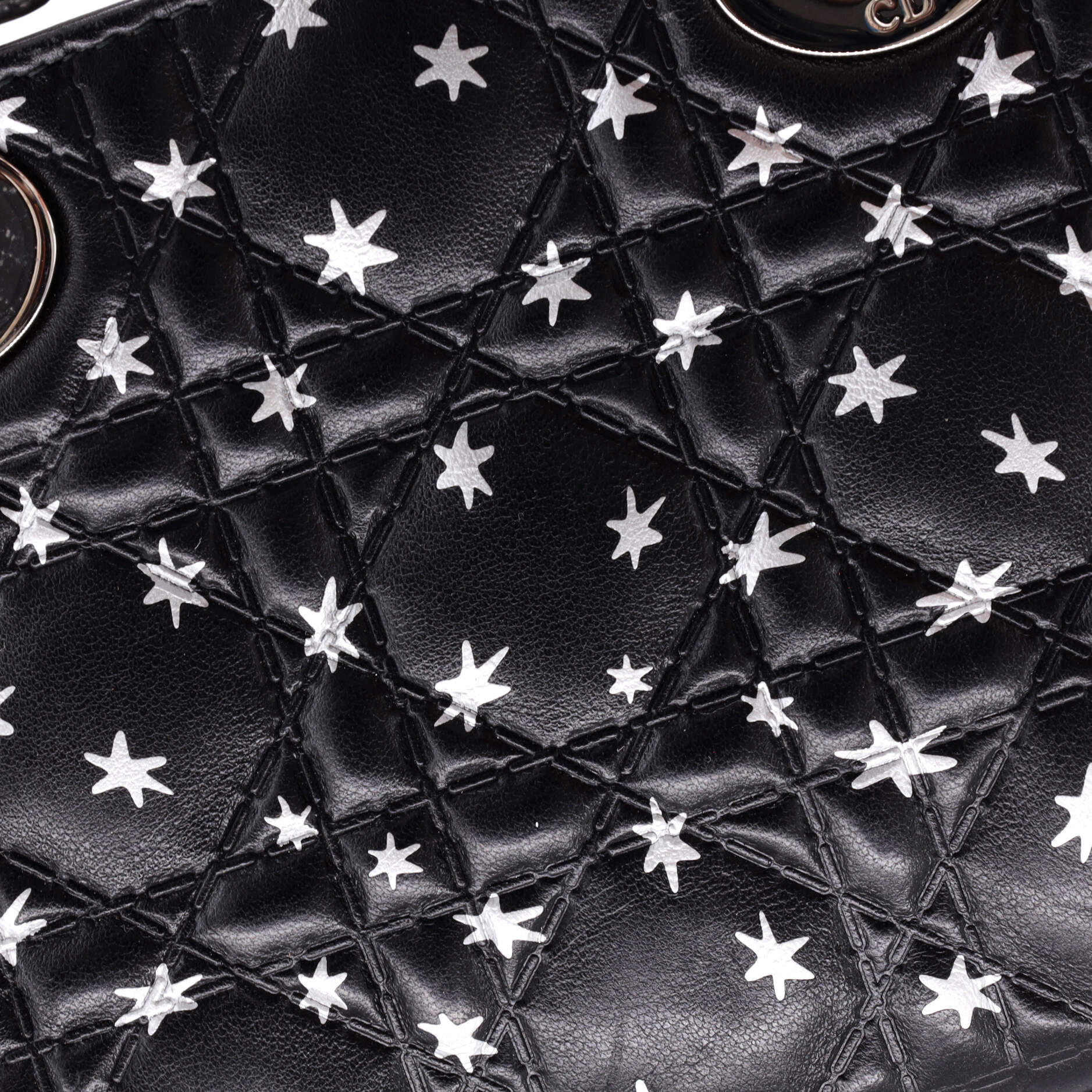 Lady Dior Bag Star Print Cannage Quilt Lambskin Mini