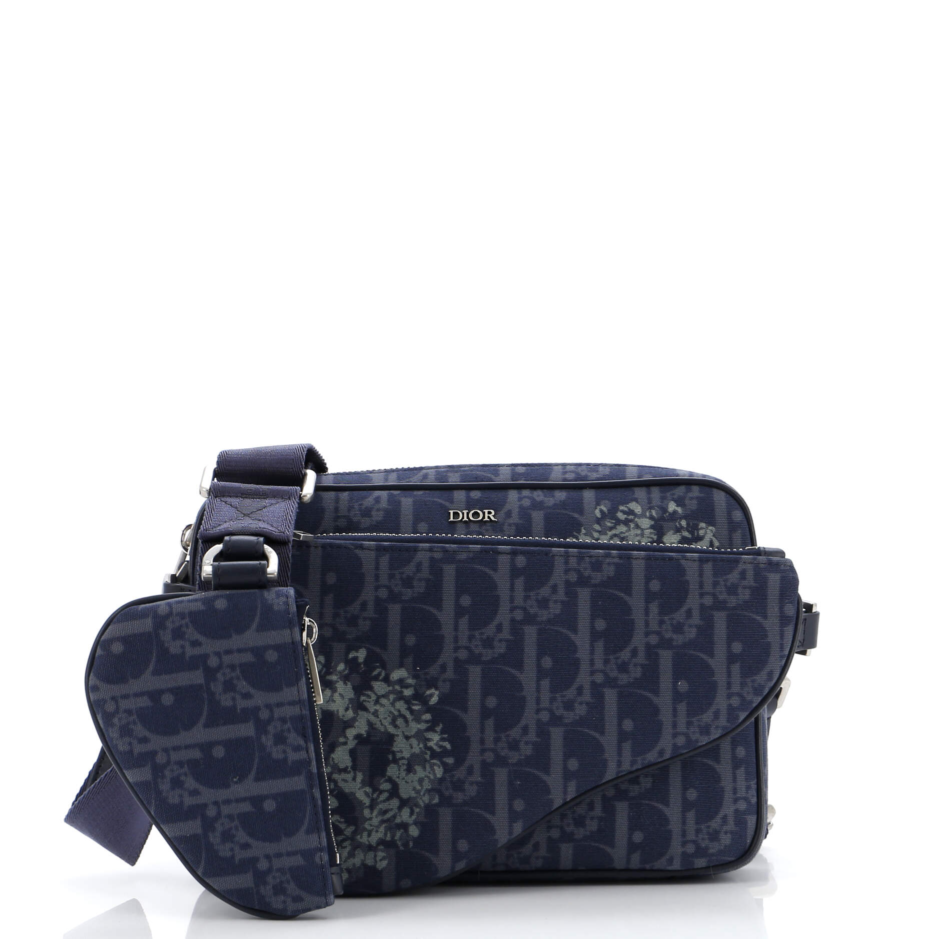 Dior Tears Saddle Triple Pouch Oblique Canvas