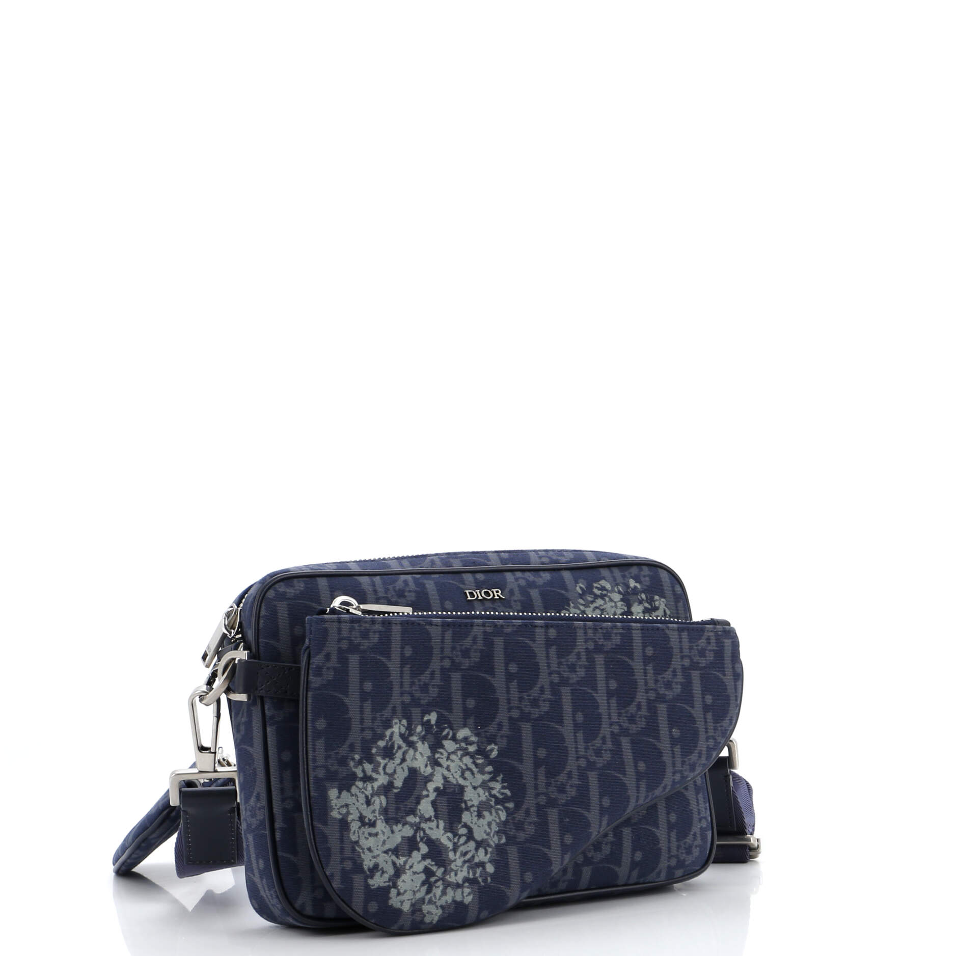 Dior Tears Saddle Triple Pouch Oblique Canvas