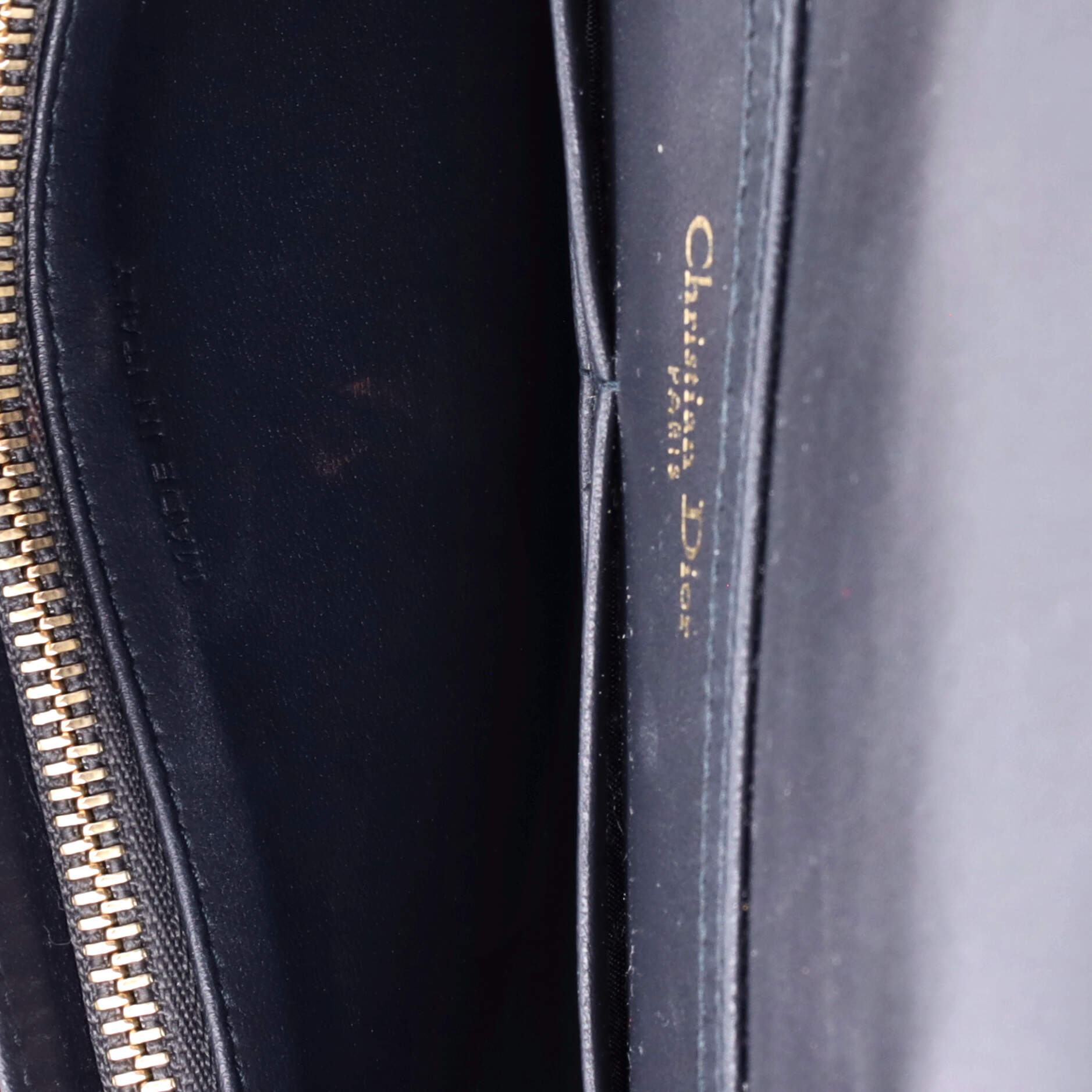 Diorama Wallet On Chain Cannage Embossed Calfskin