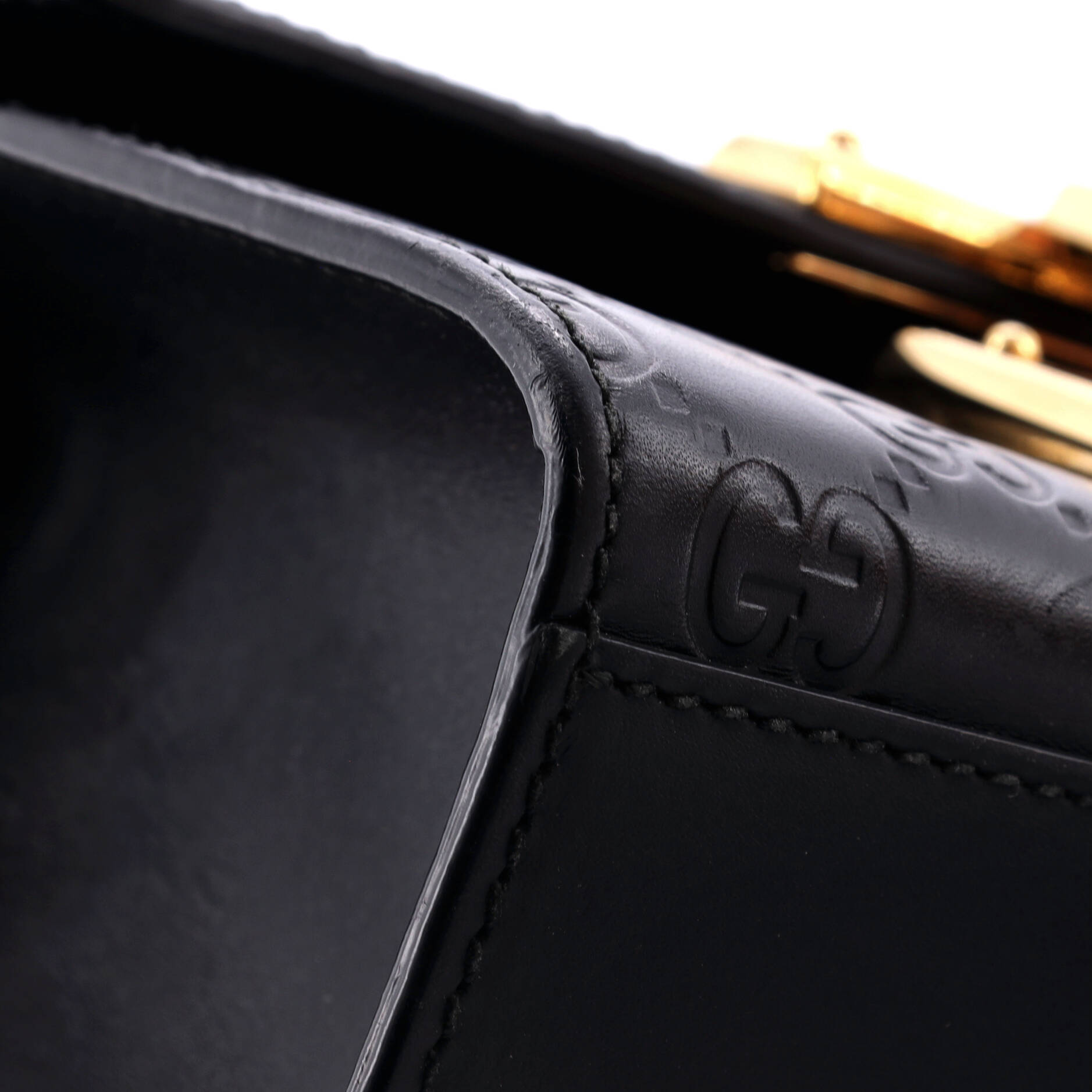 Padlock Shoulder Bag Guccissima Leather Small