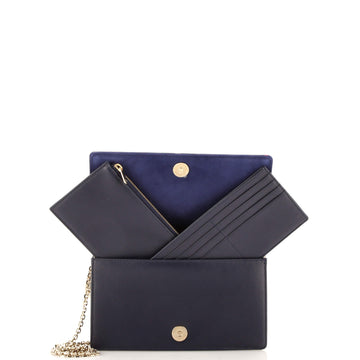 Lady Dior Wallet On Chain Pouch Printed Leather