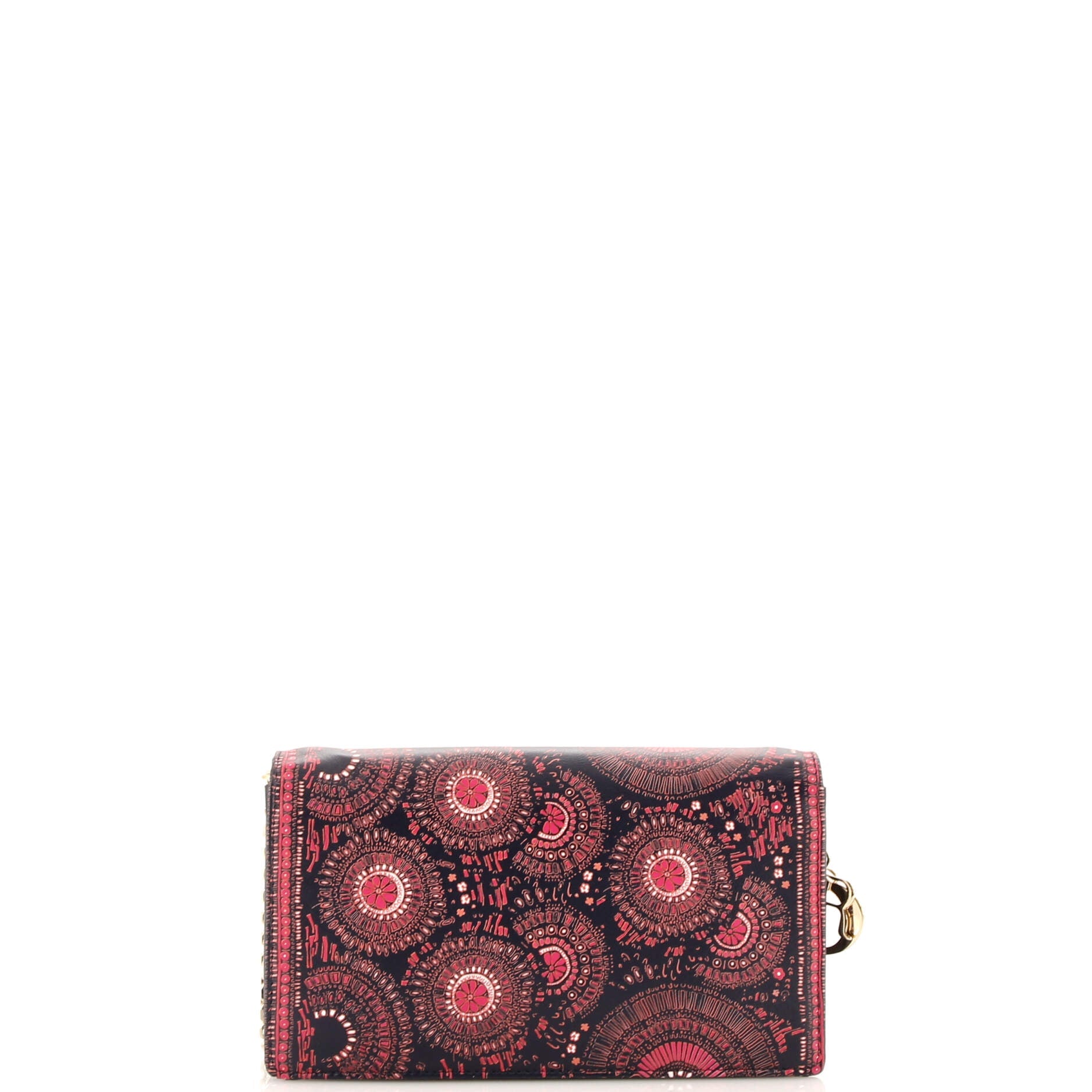 Lady Dior Wallet On Chain Pouch Printed Leather