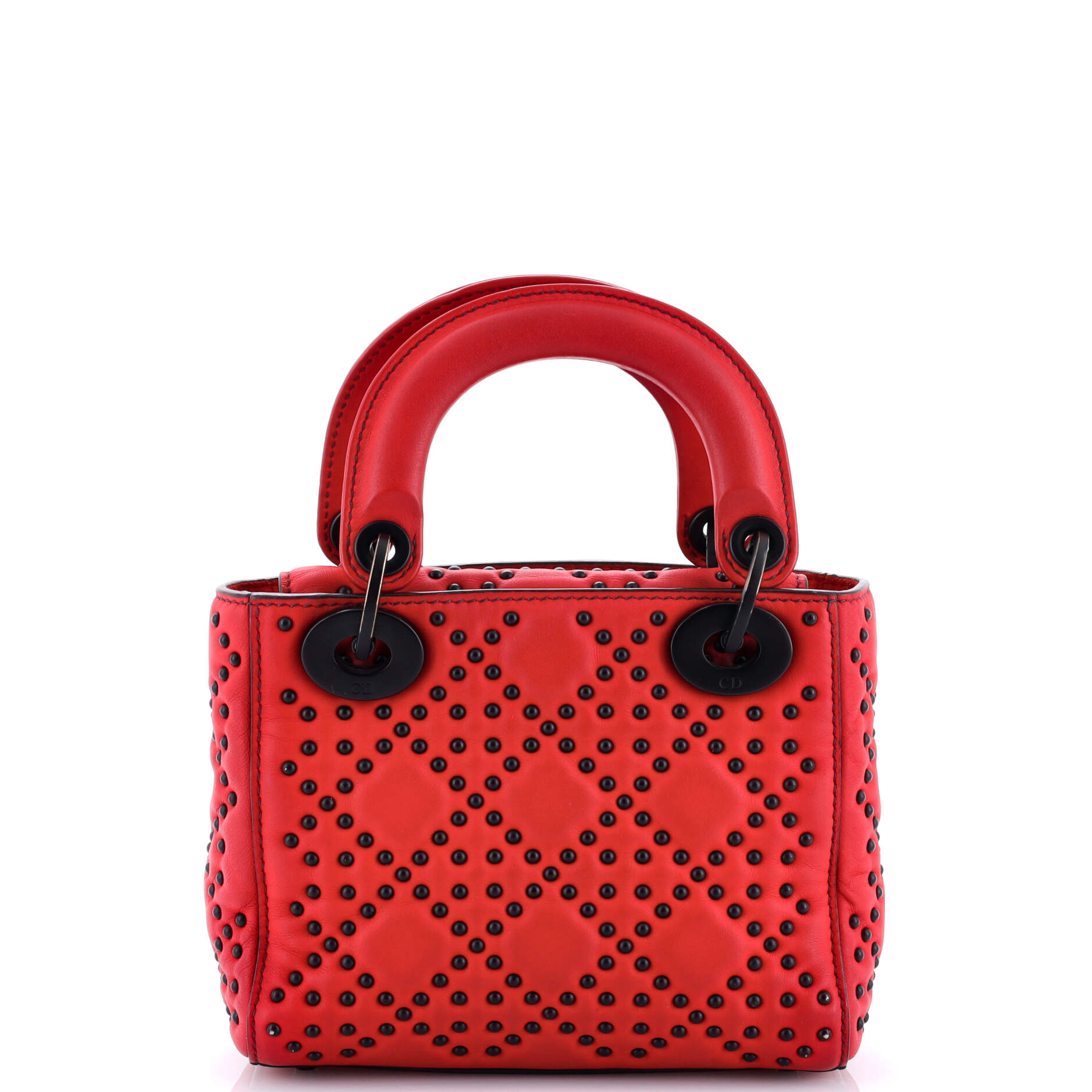 Lady Dior Chain Bag Cannage Studded Calfskin Mini