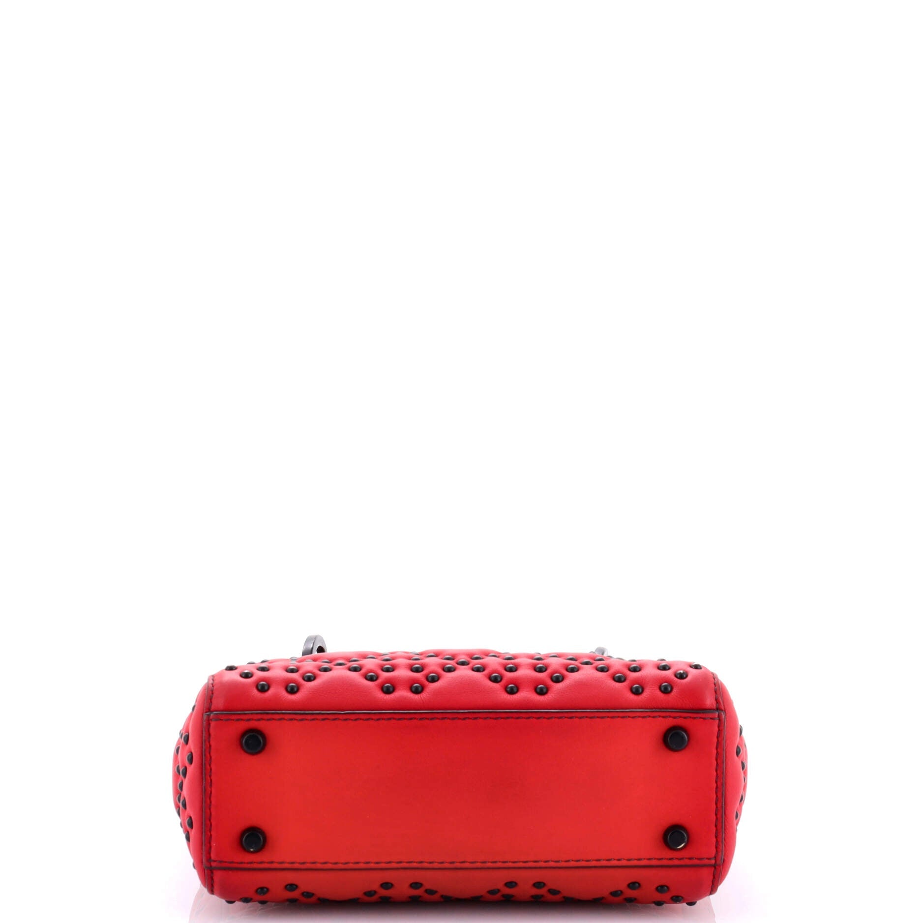 Lady Dior Chain Bag Cannage Studded Calfskin Mini