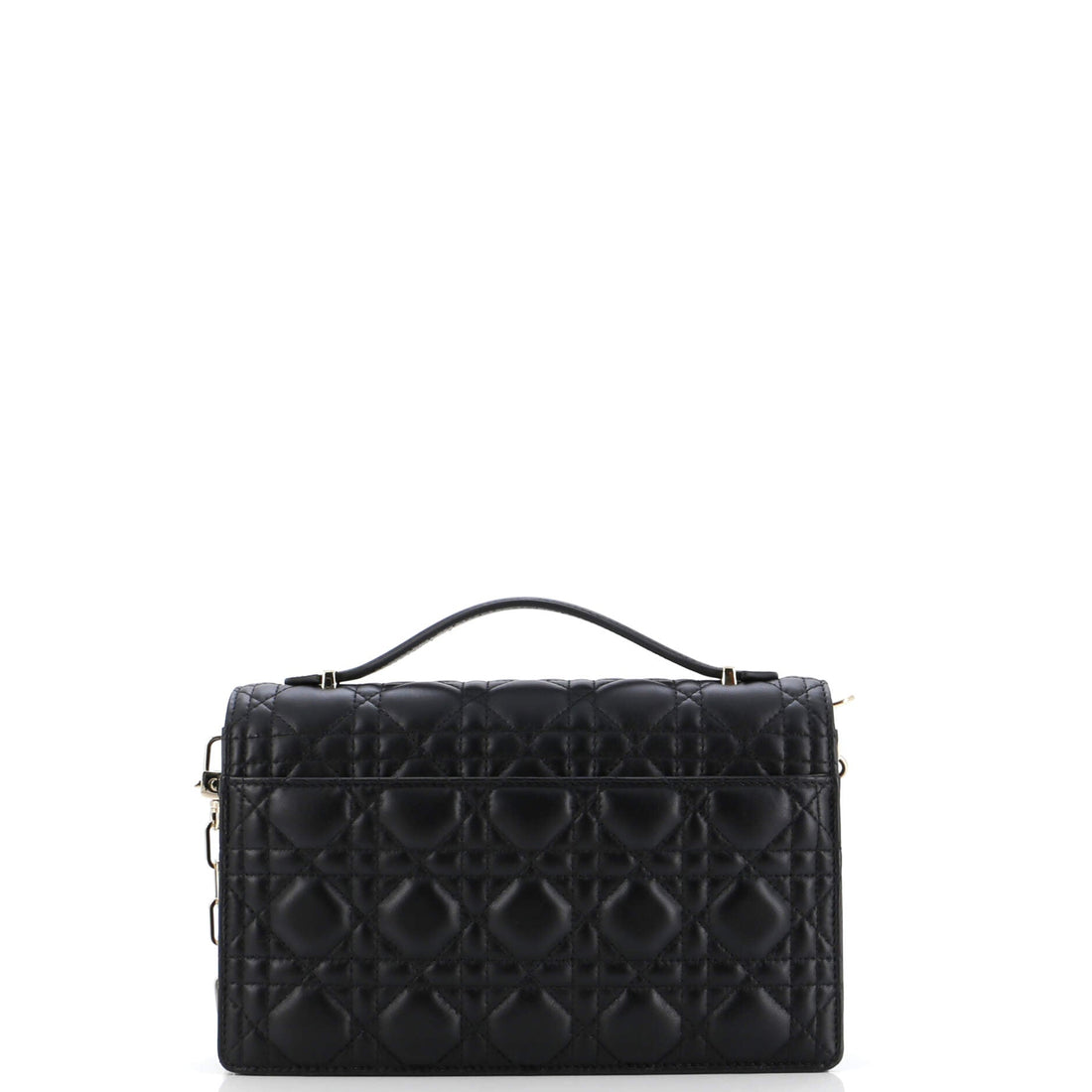 My Dior Top Handle Flap Bag Cannage Quilt Lambskin Small