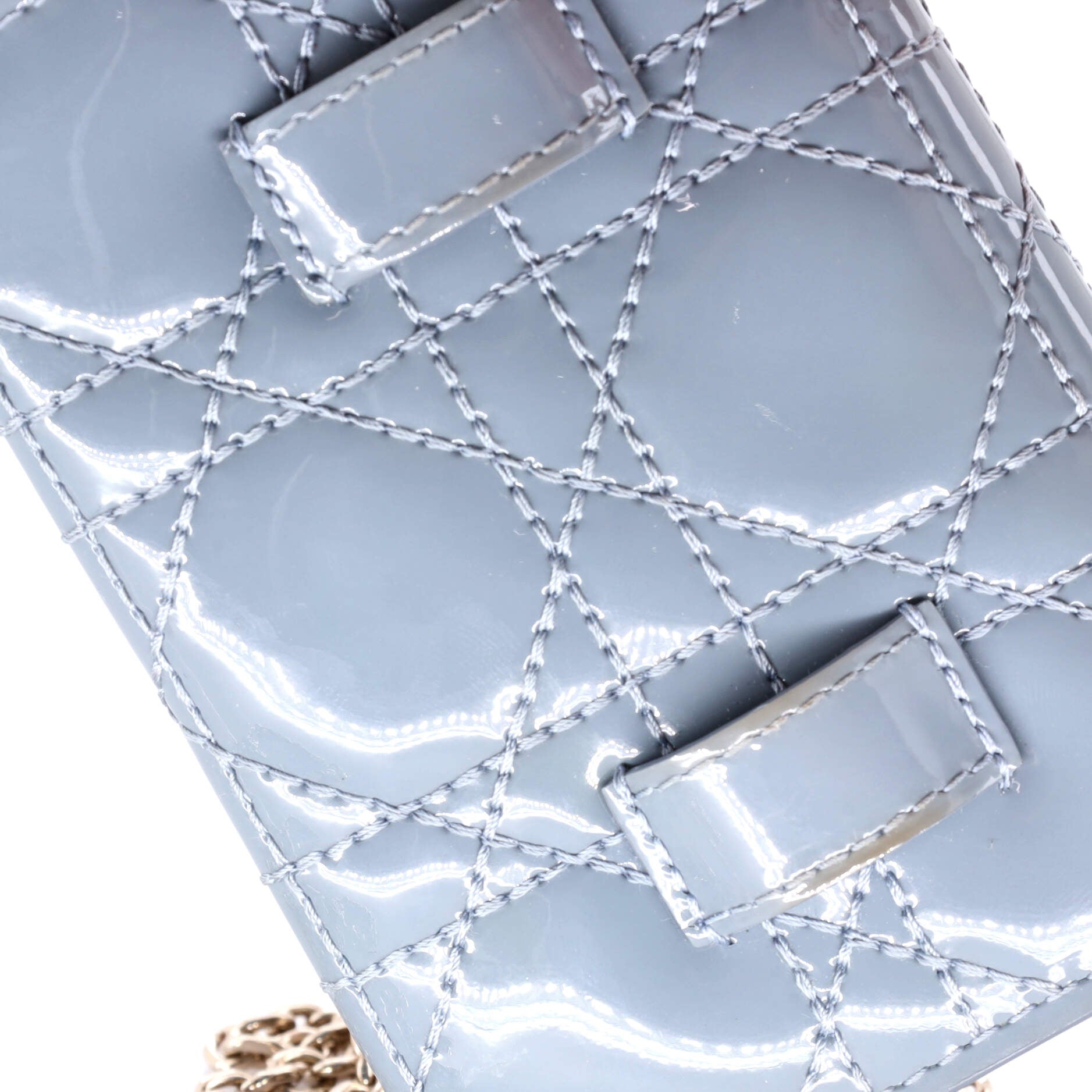Lady Dior Nano Belt Pouch Cannage Quilt Patent