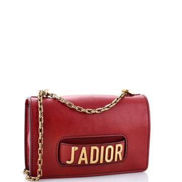 J'adior Flap Bag Leather Medium