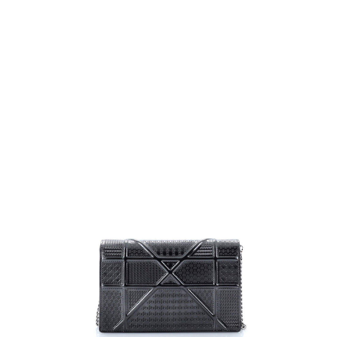Diorama Wallet On Chain Cannage Embossed Calfskin
