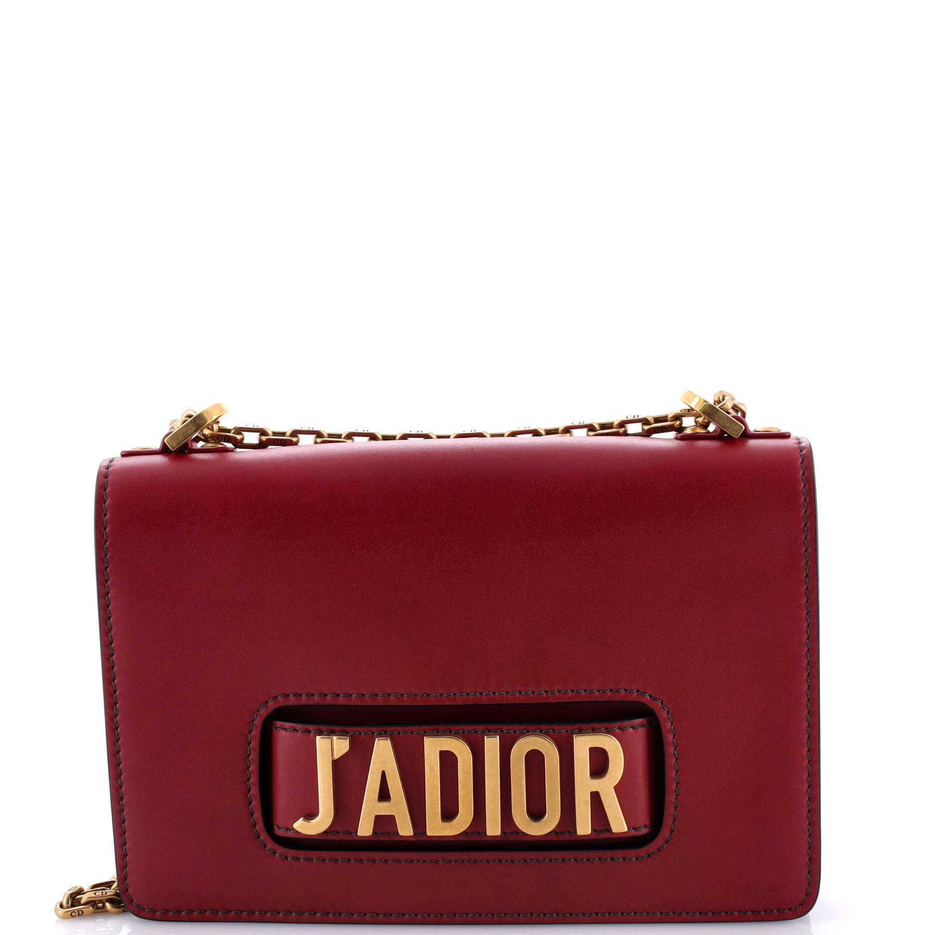J'adior Flap Bag Leather Medium