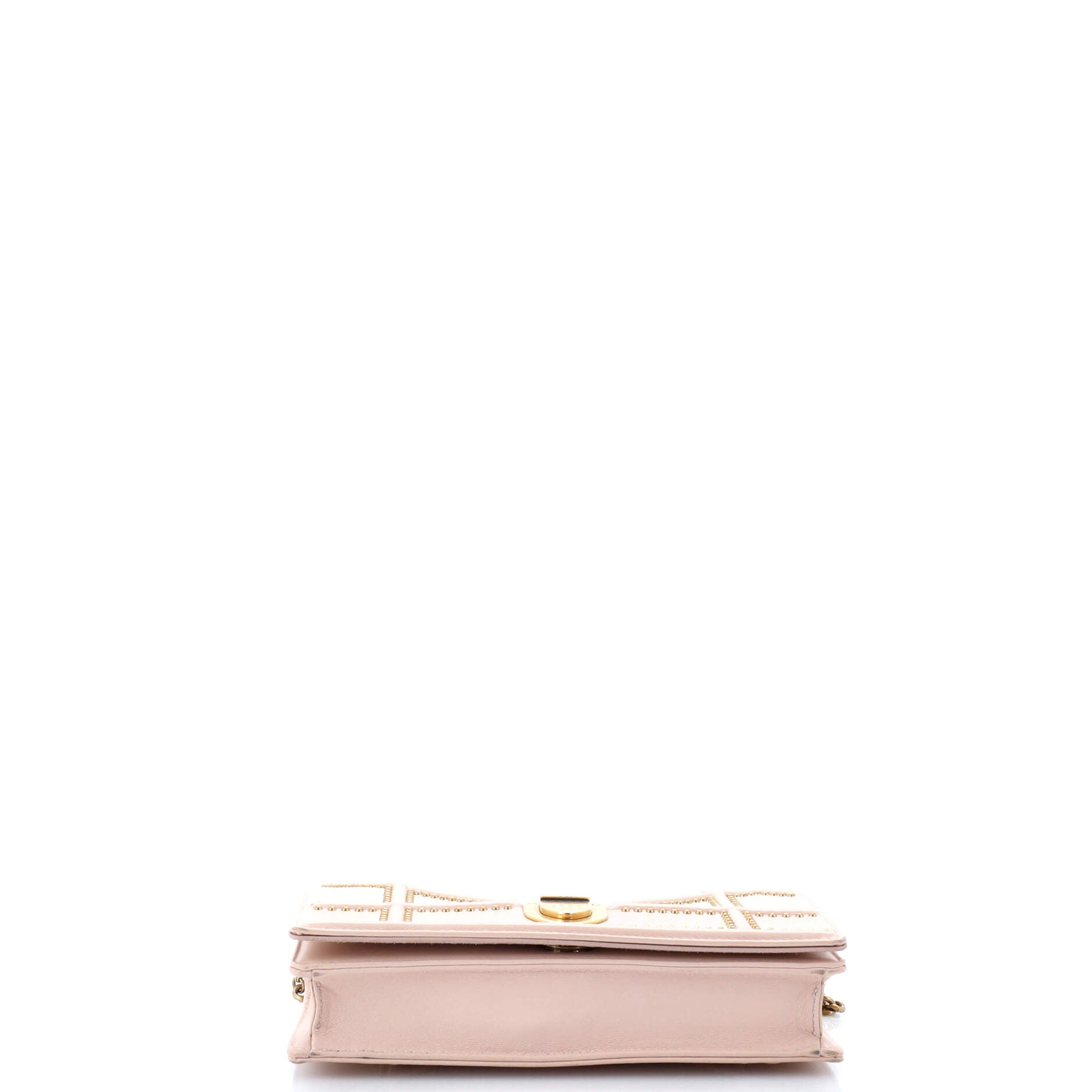 Diorama Wallet On Chain Studded Leather