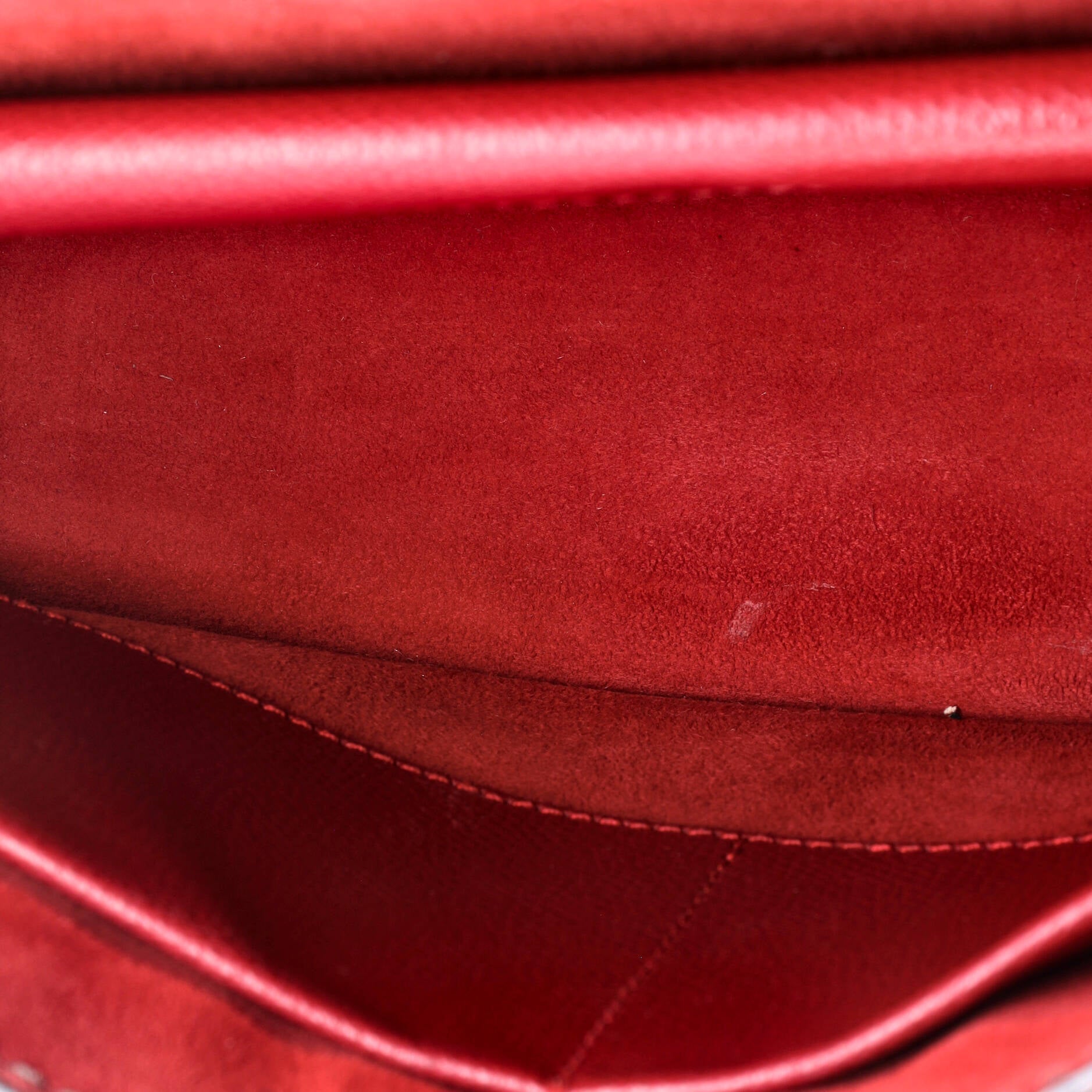 J'adior Flap Bag Leather Medium