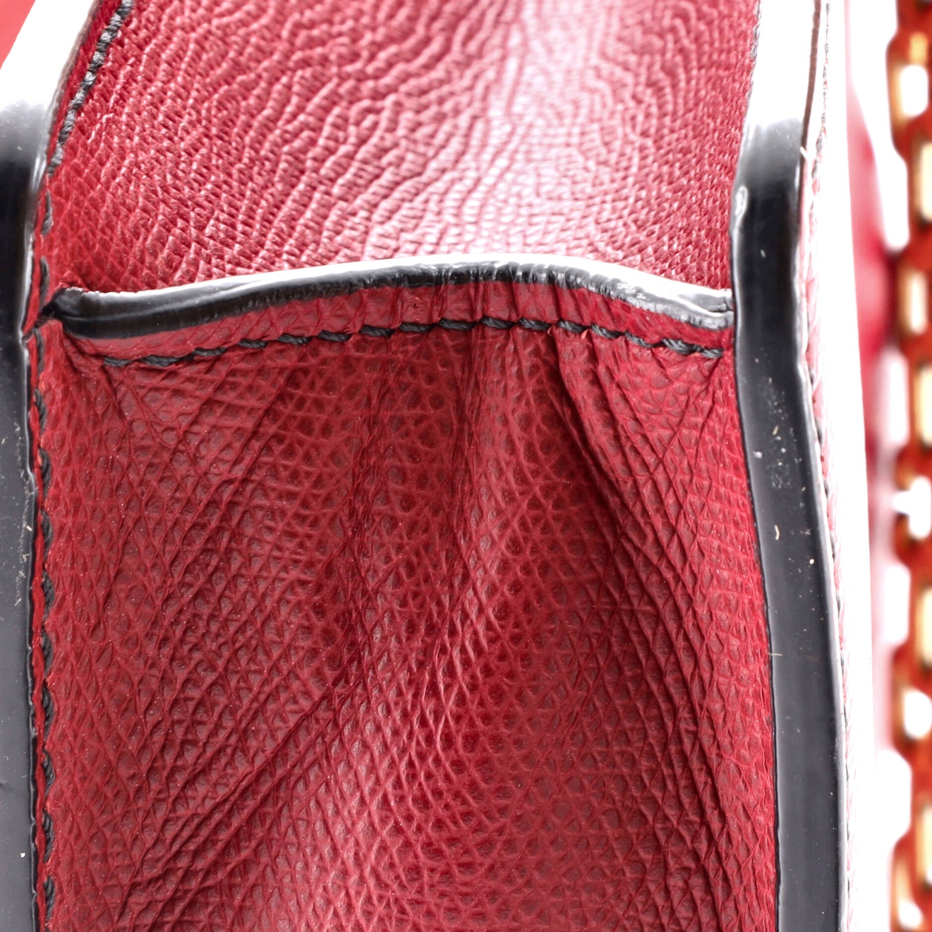 J'adior Flap Bag Leather Medium
