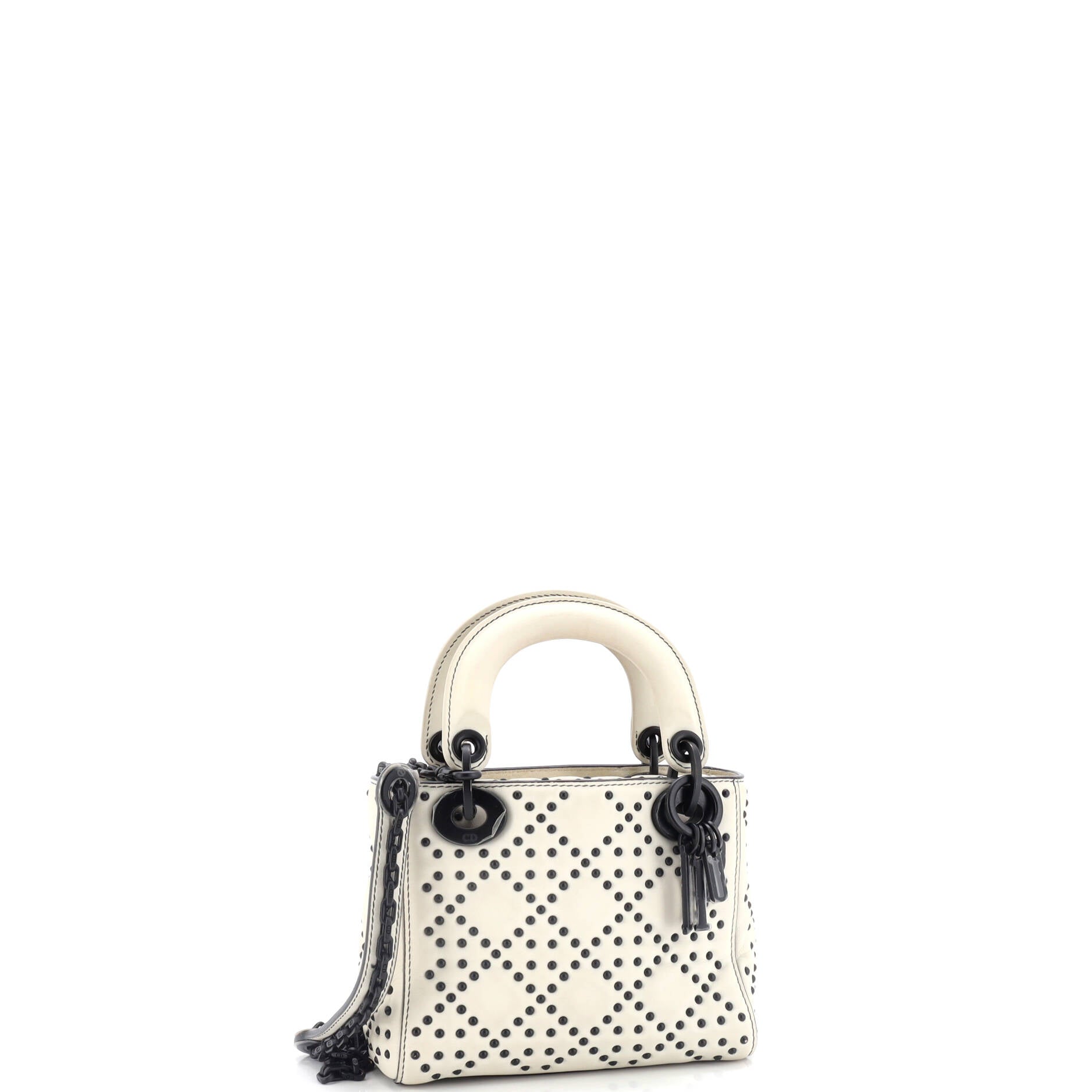 Lady Dior Chain Bag Cannage Studded Calfskin Mini