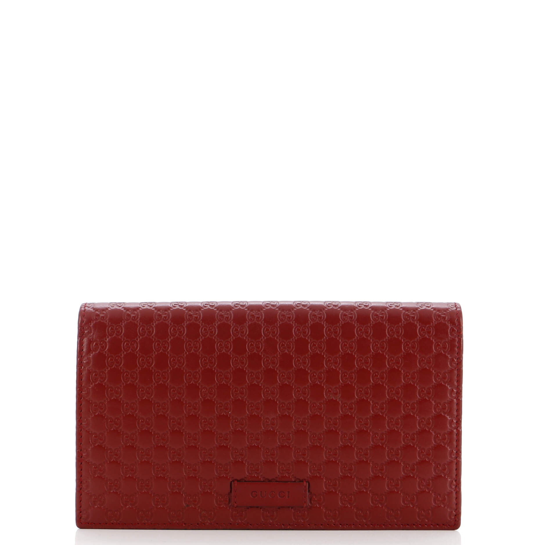Wallet On Strap Microguccissima Leather