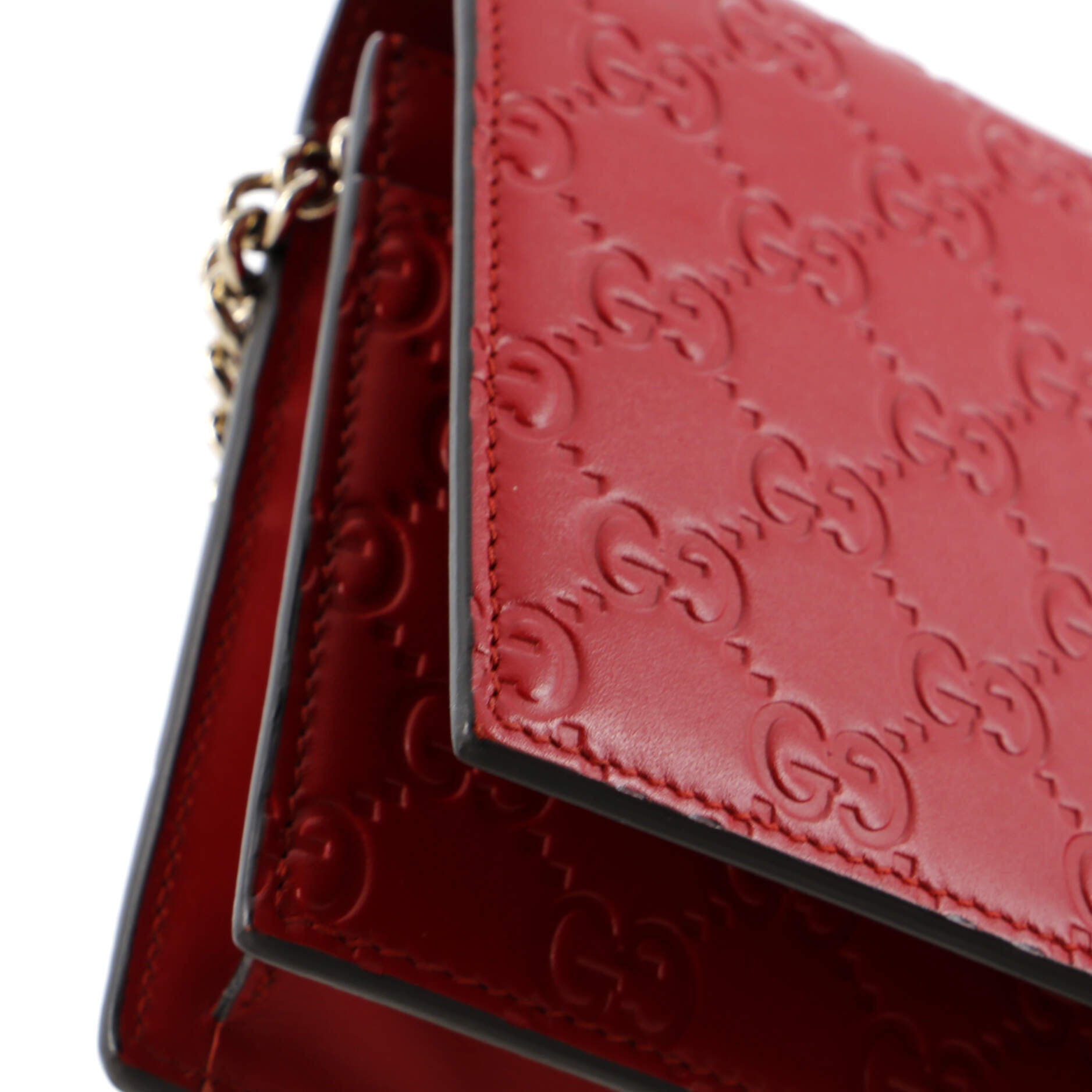 Signature Wallet On Chain Guccissima Leather