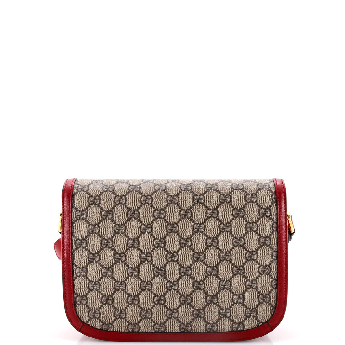 Horsebit 1955 Shoulder Bag Gg Coated Canvas With Leather Small