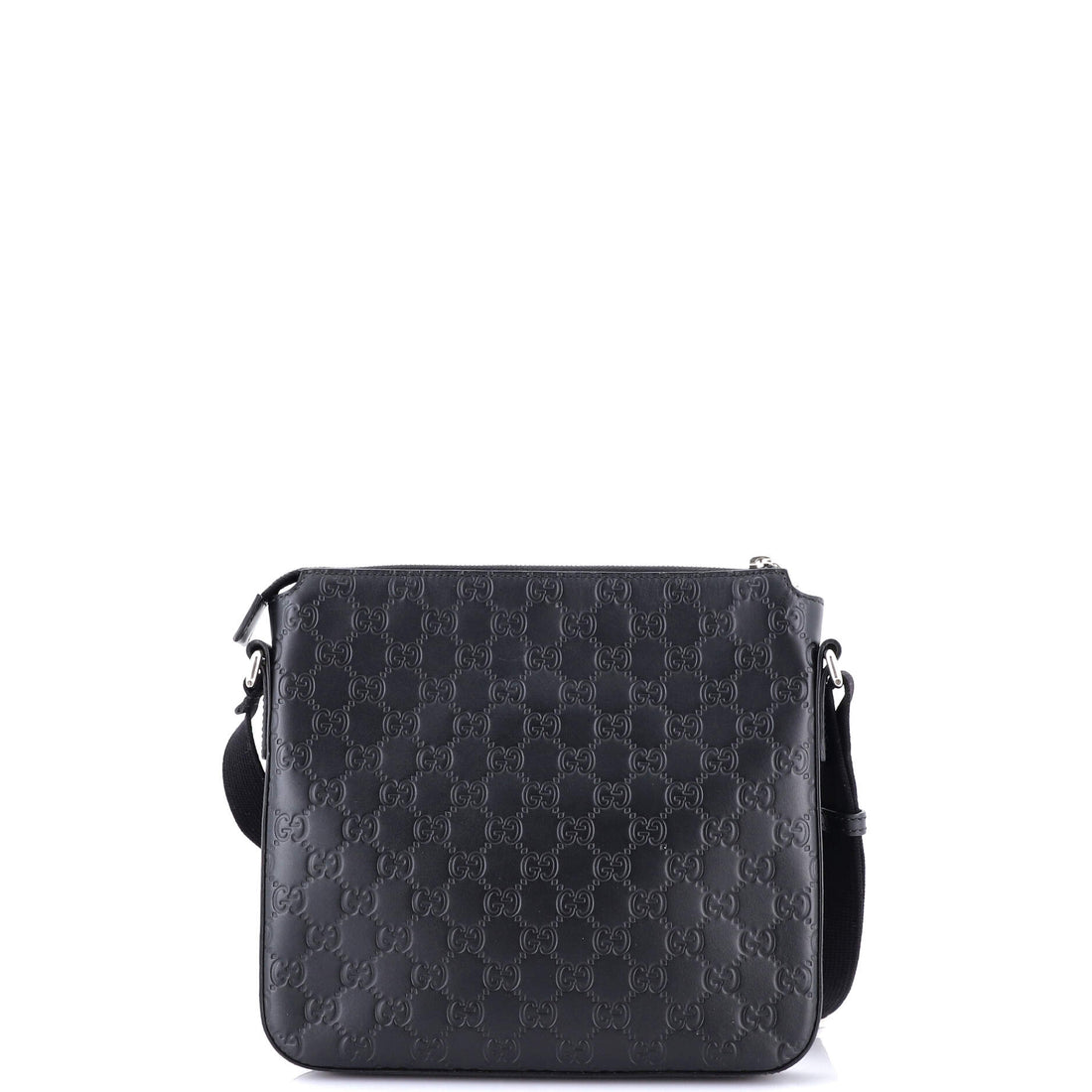 Signature Zip Messenger Bag Guccissima Leather Small