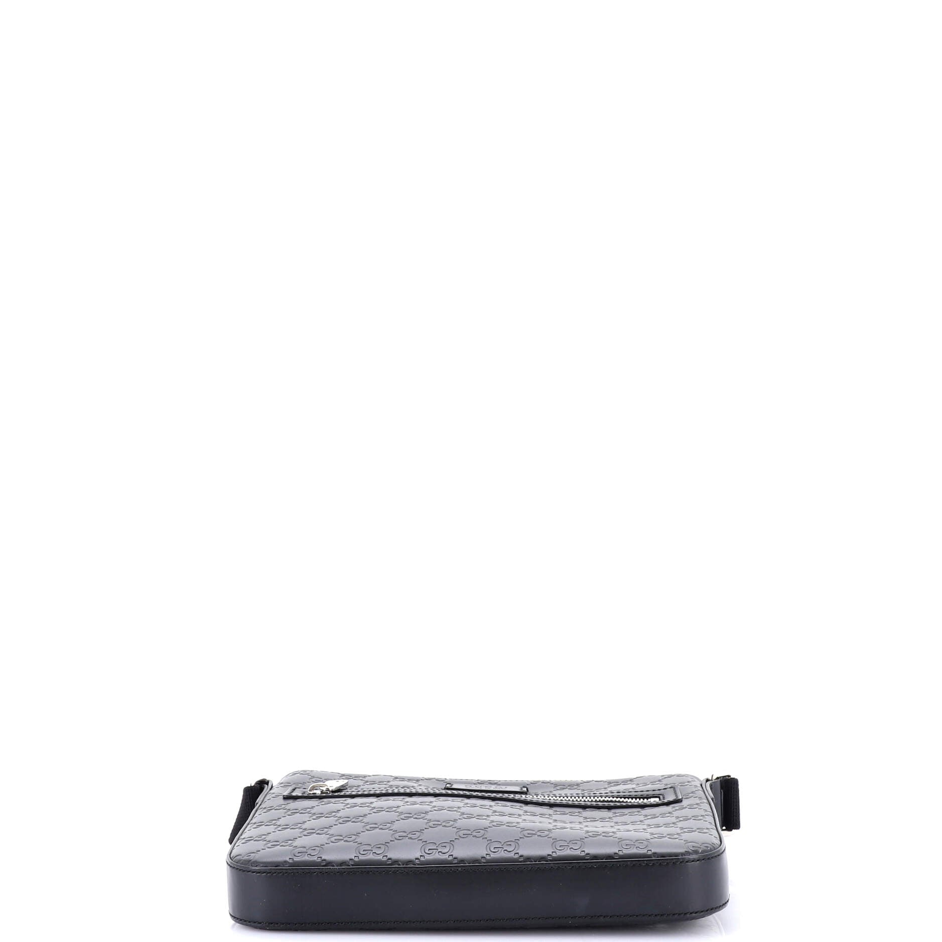 Signature Zip Messenger Bag Guccissima Leather Small