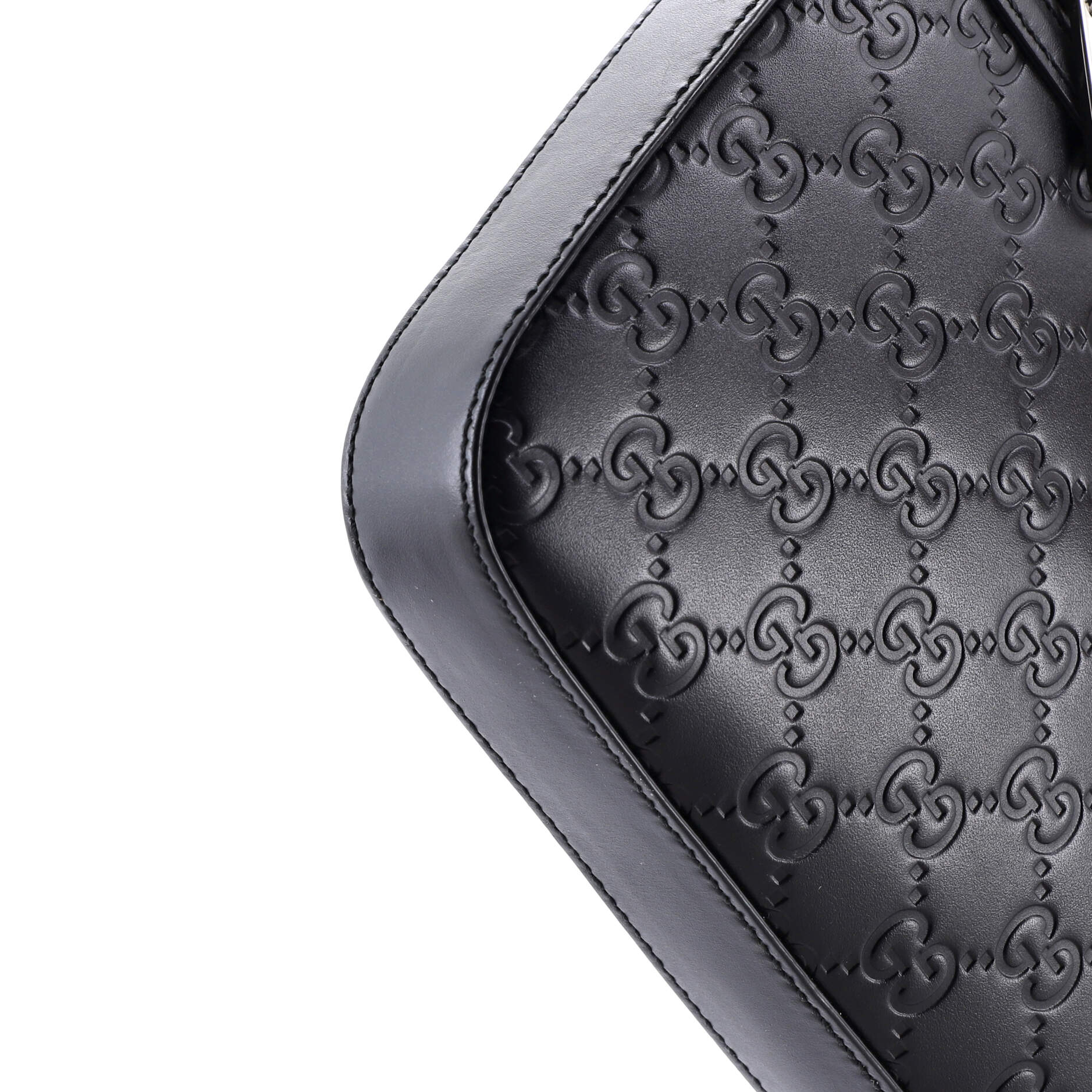 Signature Zip Messenger Bag Guccissima Leather Small