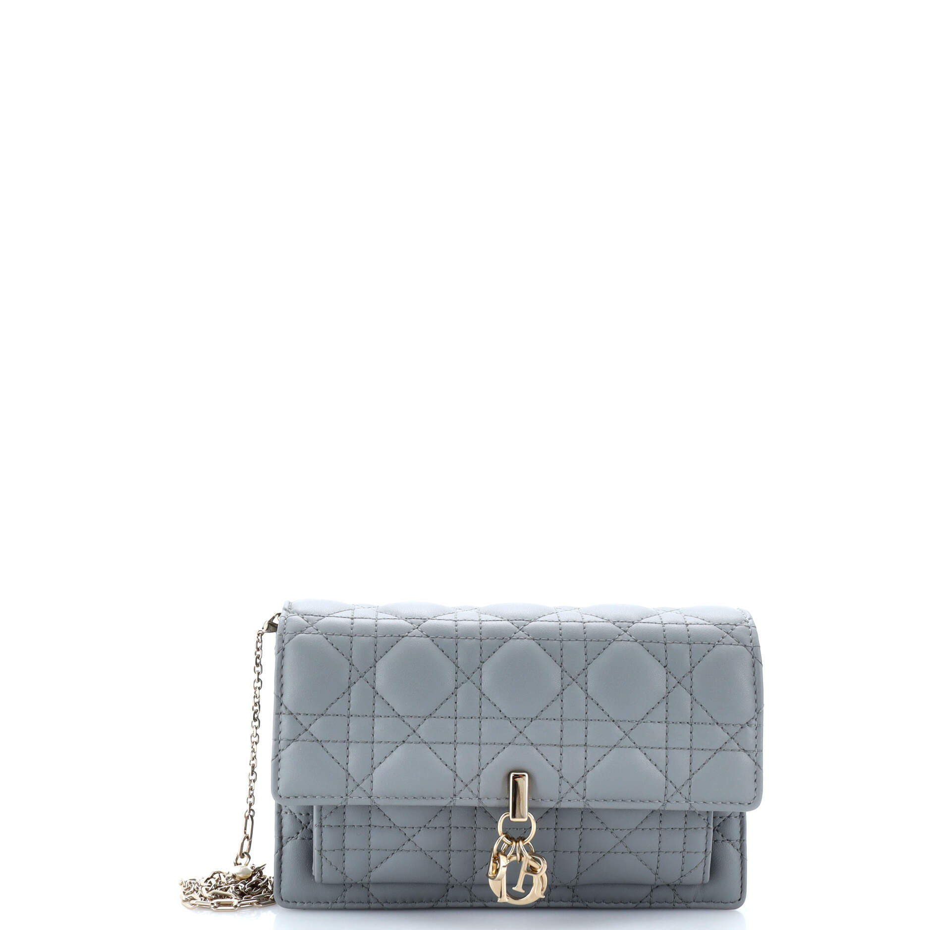 My Dior Top Handle Flap Bag Cannage Quilt Lambskin Mini
