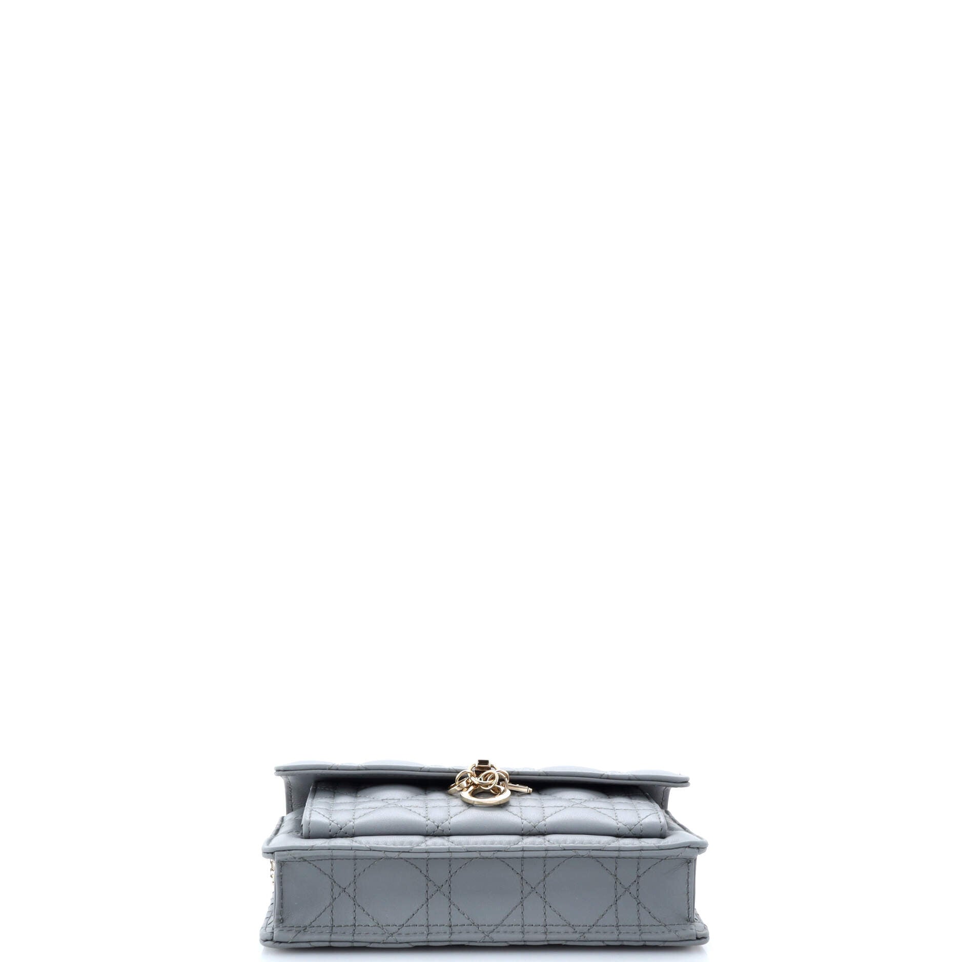 My Dior Top Handle Flap Bag Cannage Quilt Lambskin Mini