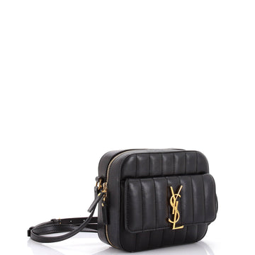 Vicky Camera Bag Vertical Quilted Leather Medium