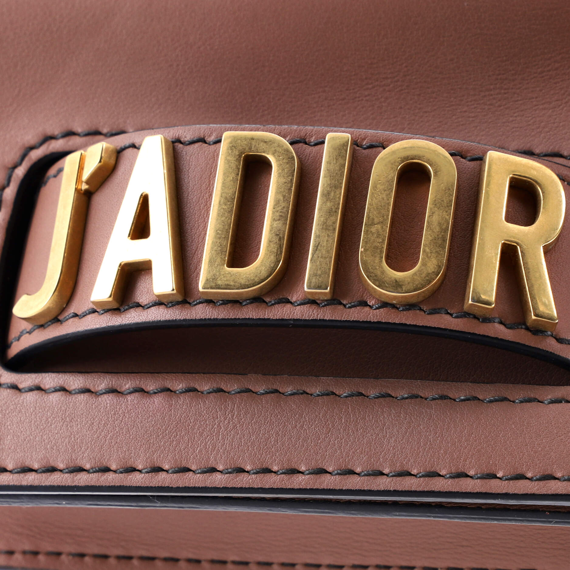 J'adior Flap Bag Leather Mini