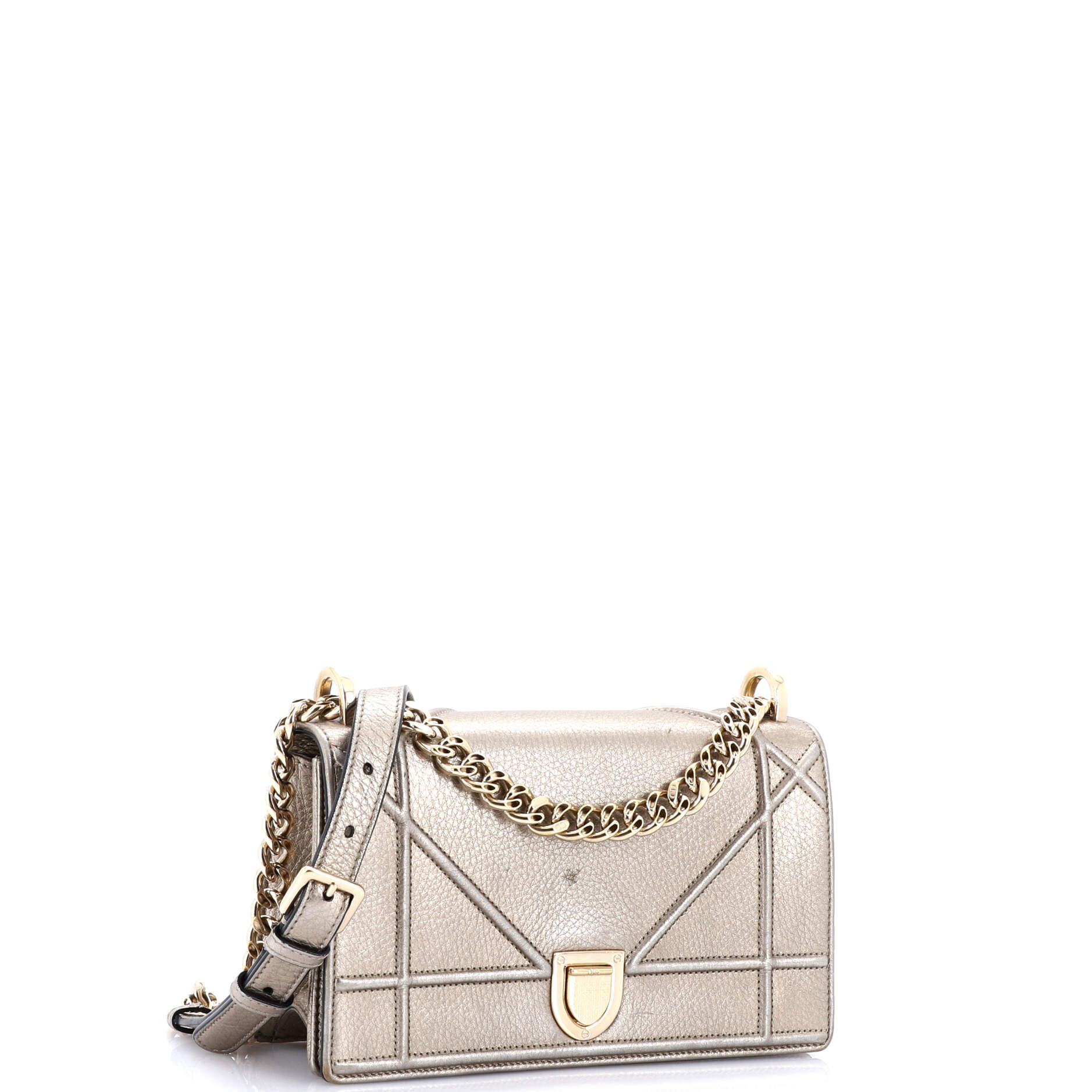 Diorama Flap Bag Grained Calfskin Small