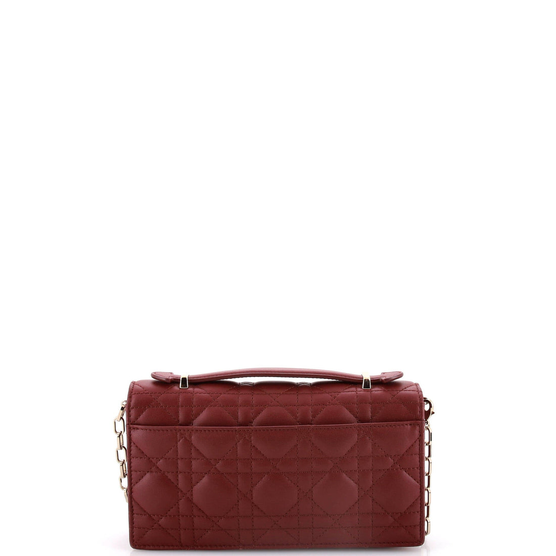My Dior Top Handle Flap Bag Cannage Quilt Lambskin Mini