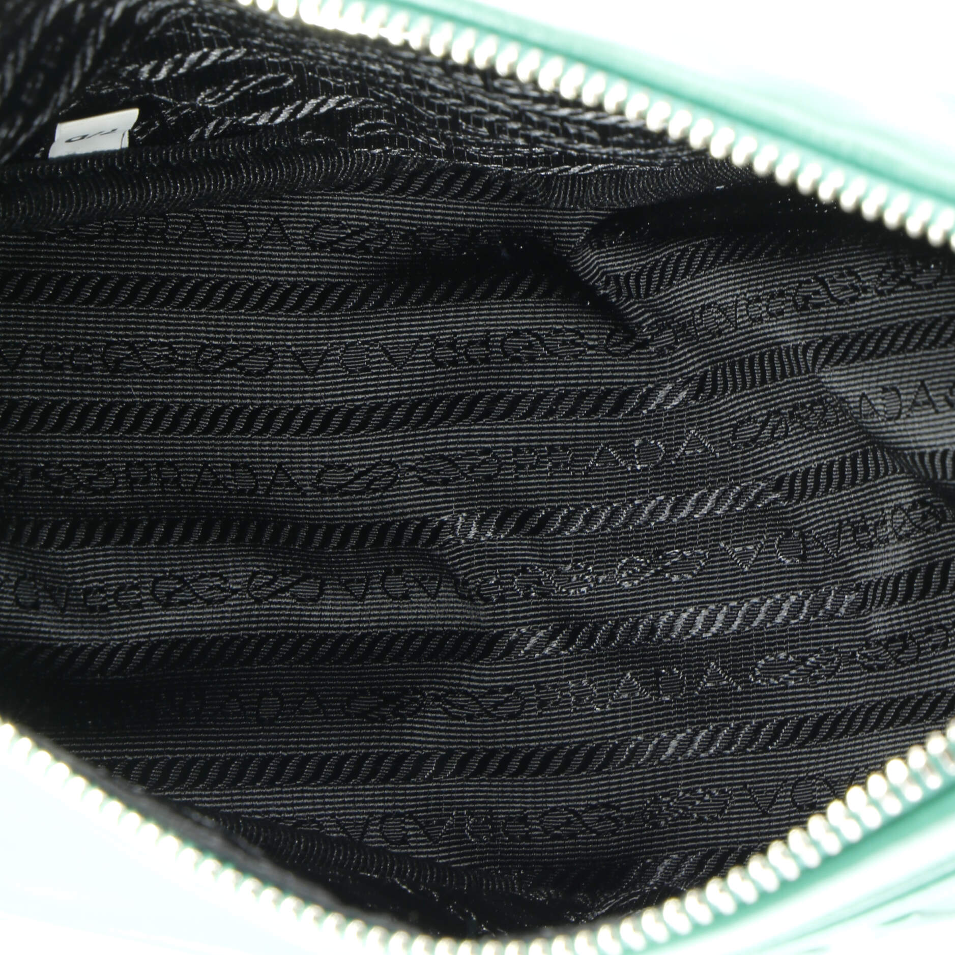 Triangle Logo Zip Crossbody Bag Leather Small