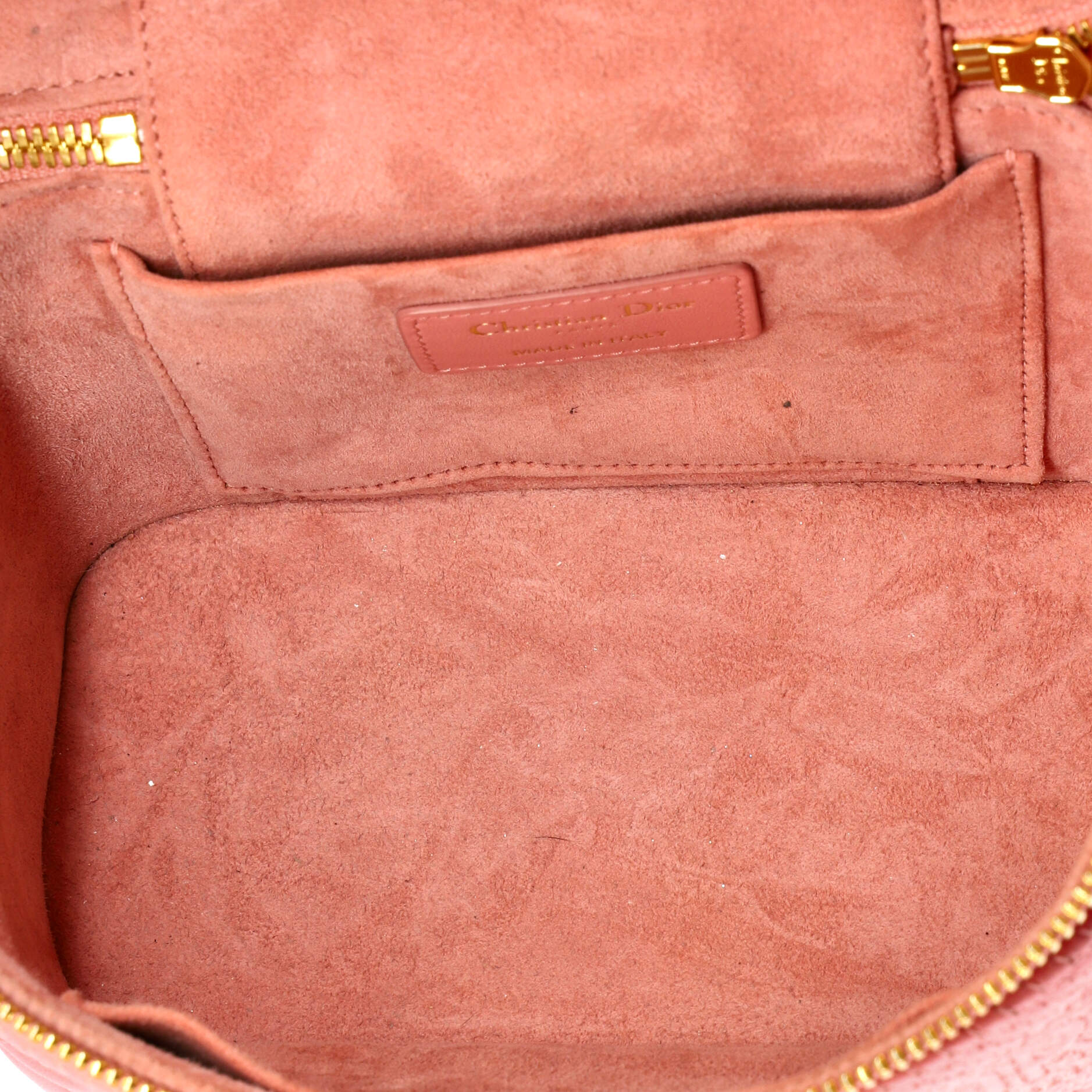 Diortravel Convertible Vanity Case Cannage Quilt Lambskin Small
