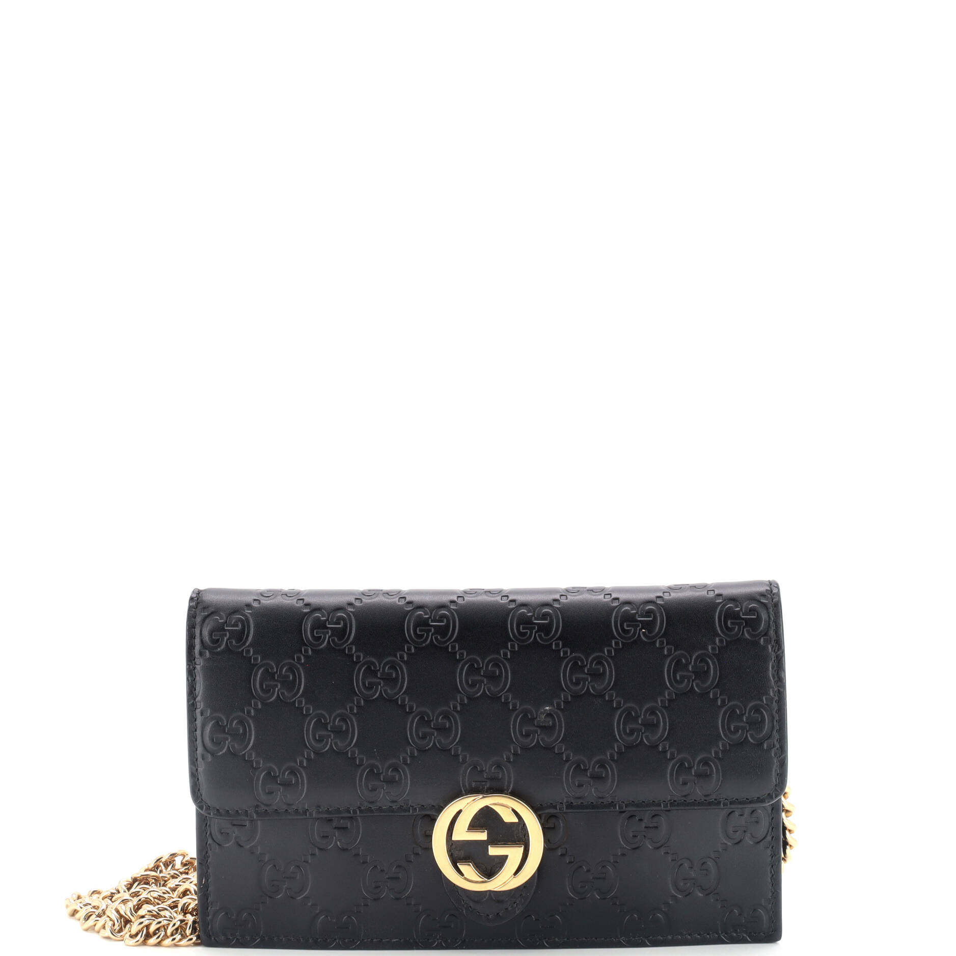 Icon Wallet On Chain Guccissima Leather