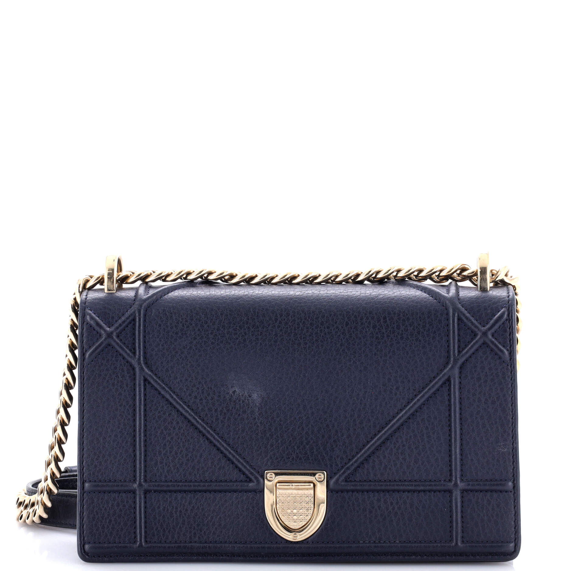 Diorama Flap Bag Grained Calfskin Small