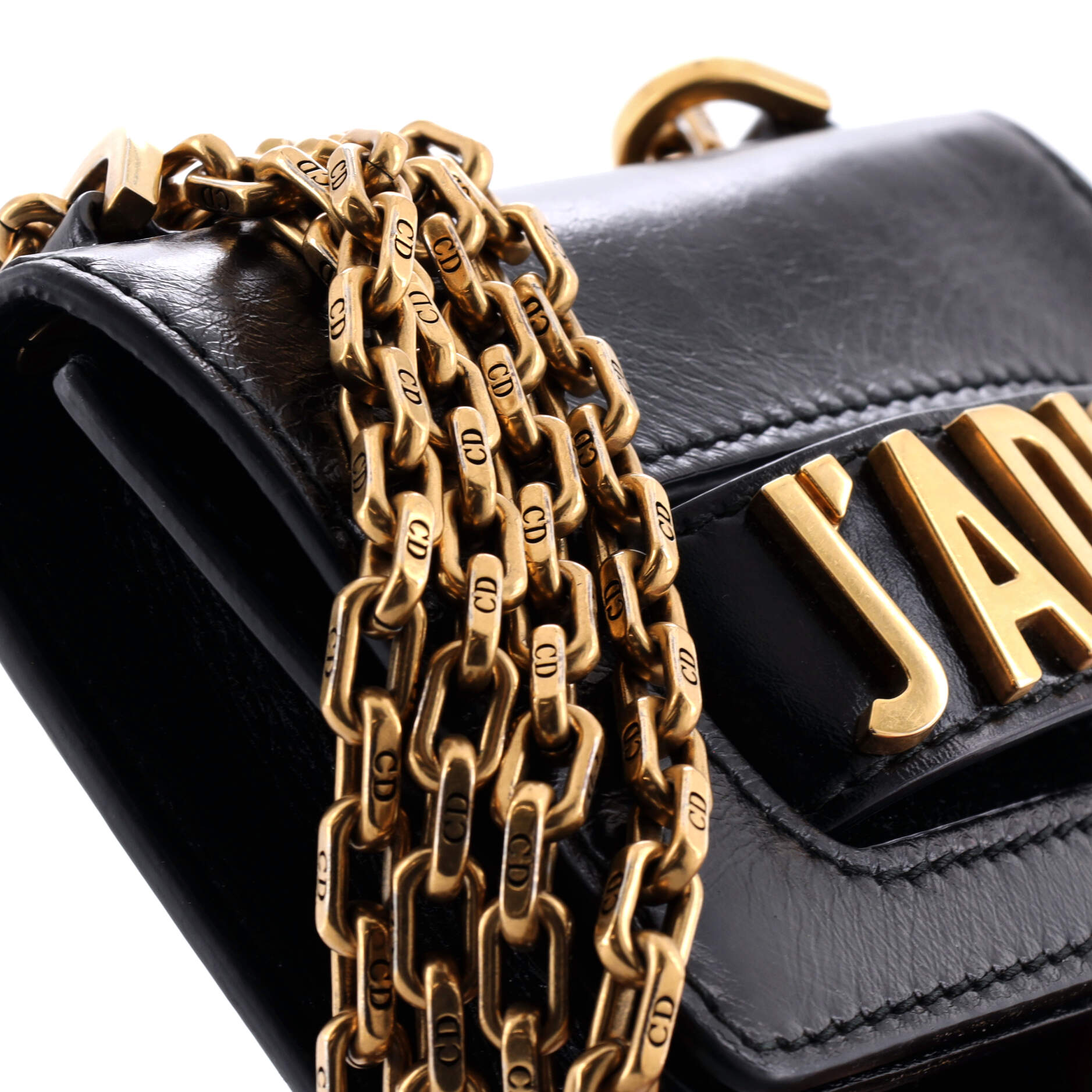 J'adior Flap Bag Leather Mini