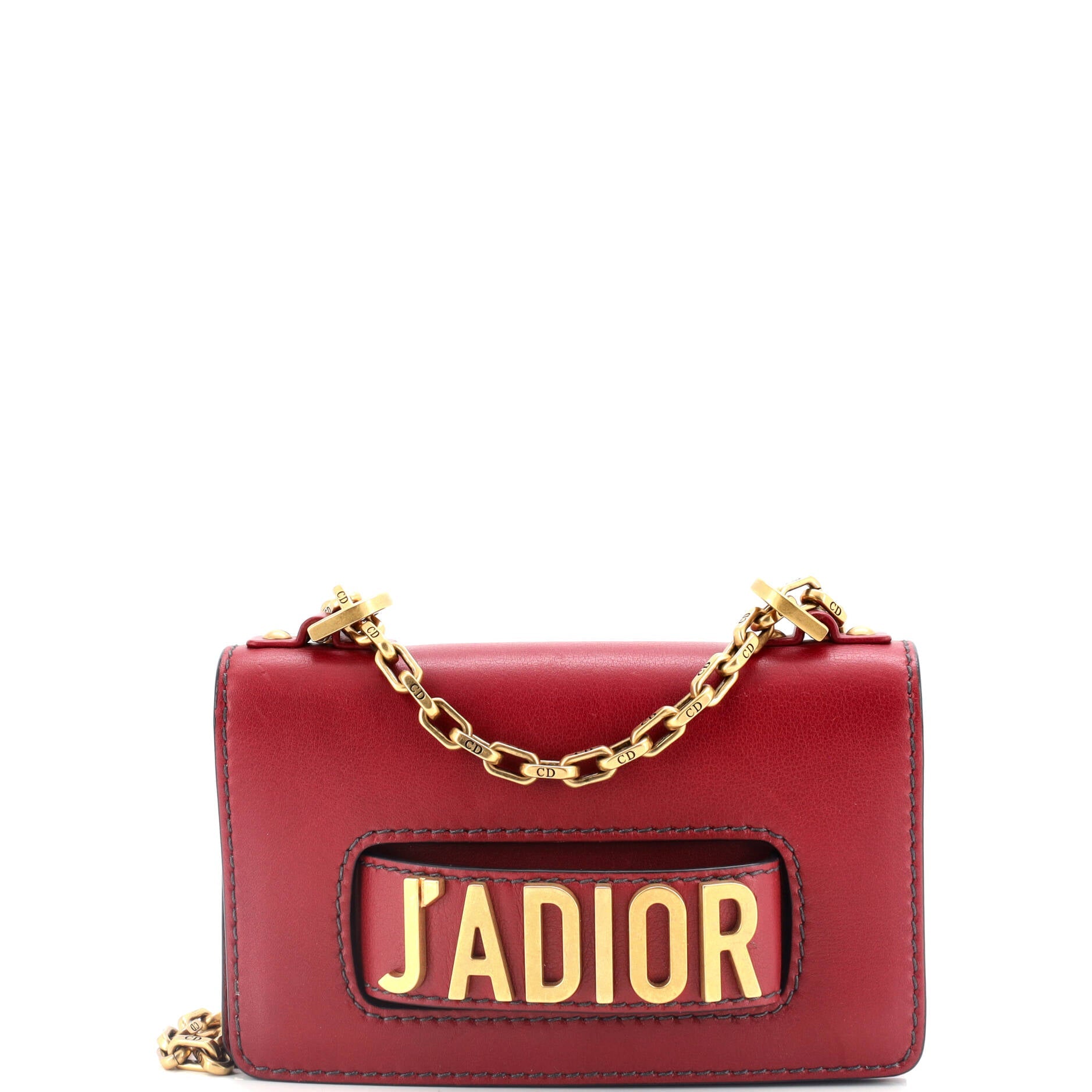 J'adior Flap Bag Leather Mini