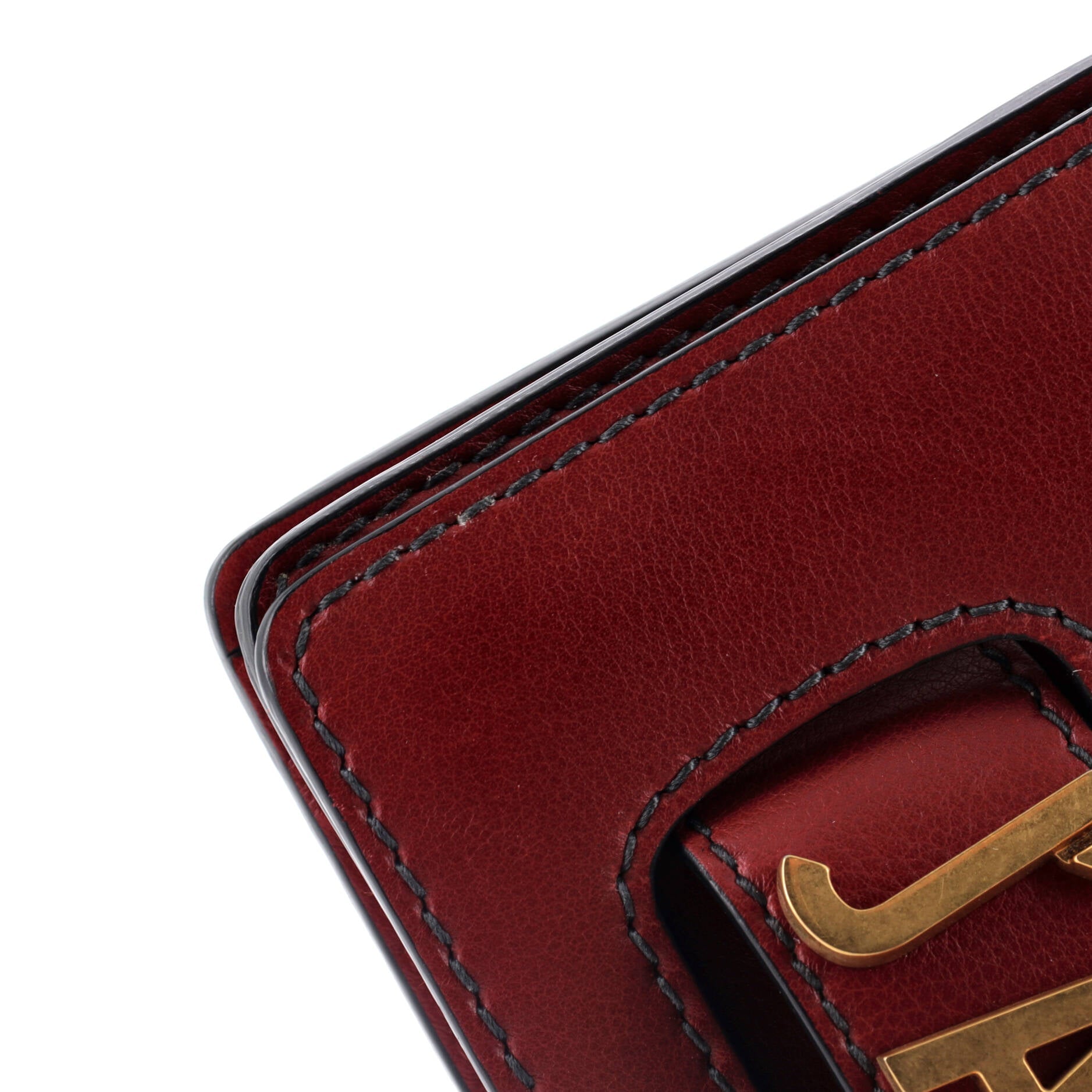 J'adior Flap Bag Leather Mini