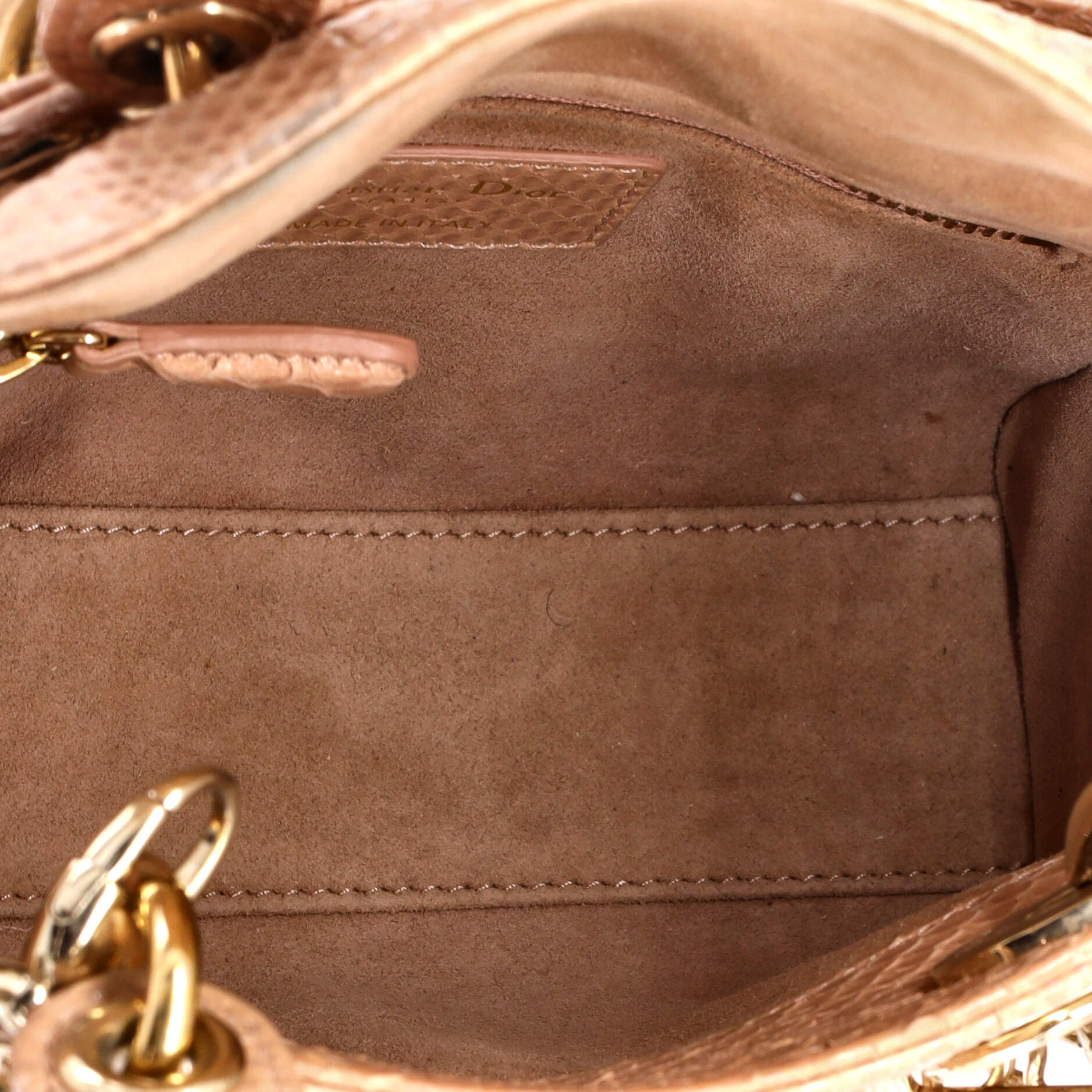 Lady Dior Chain Bag Python Mini