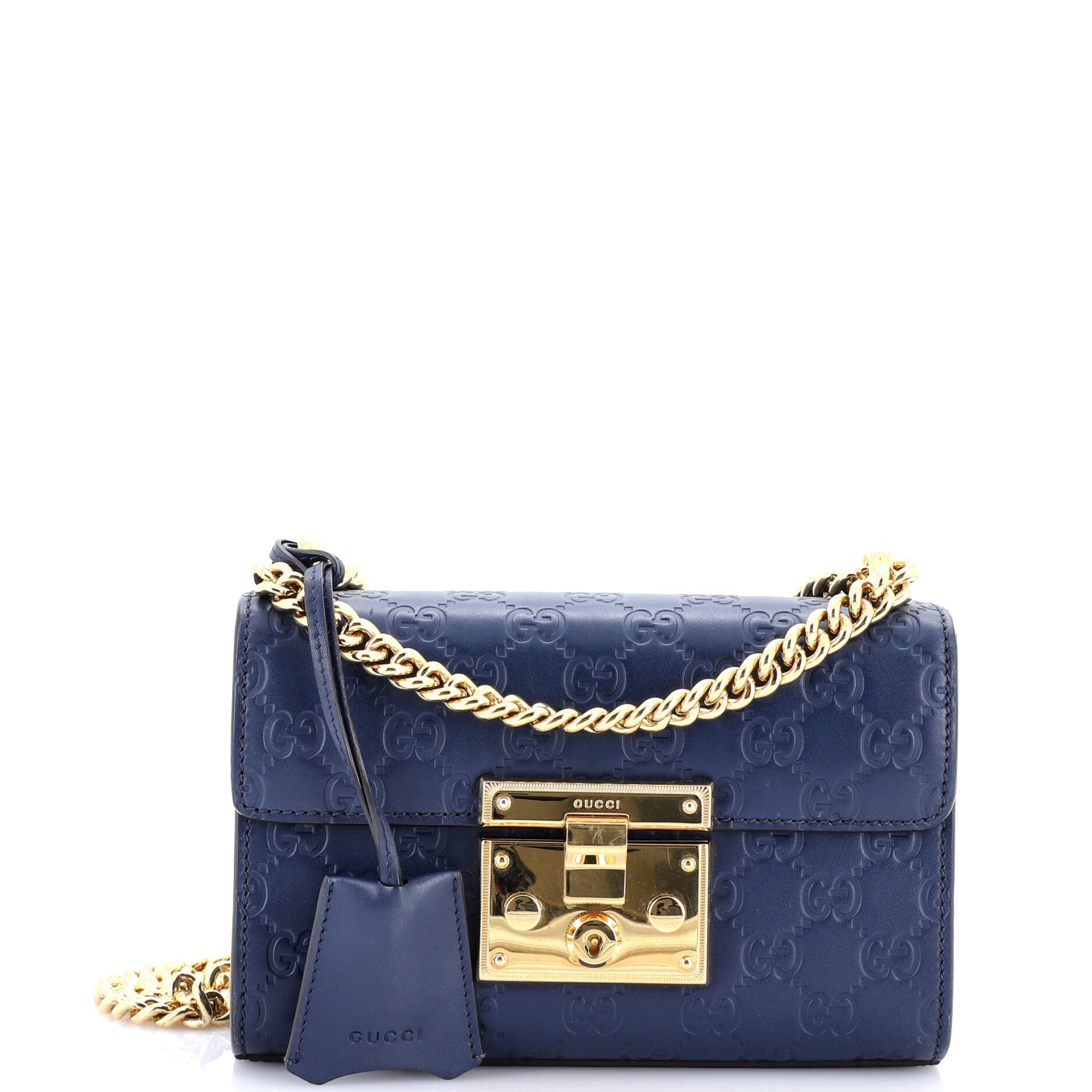 Padlock Shoulder Bag Guccissima Leather Small