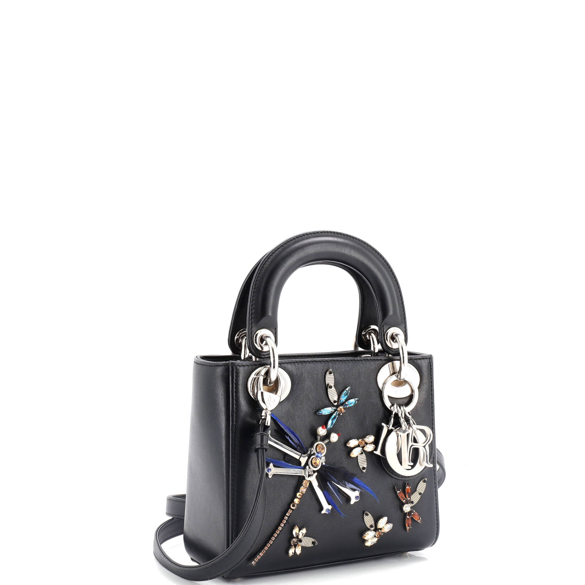 Lady Dior Bag Embellished Leather Mini