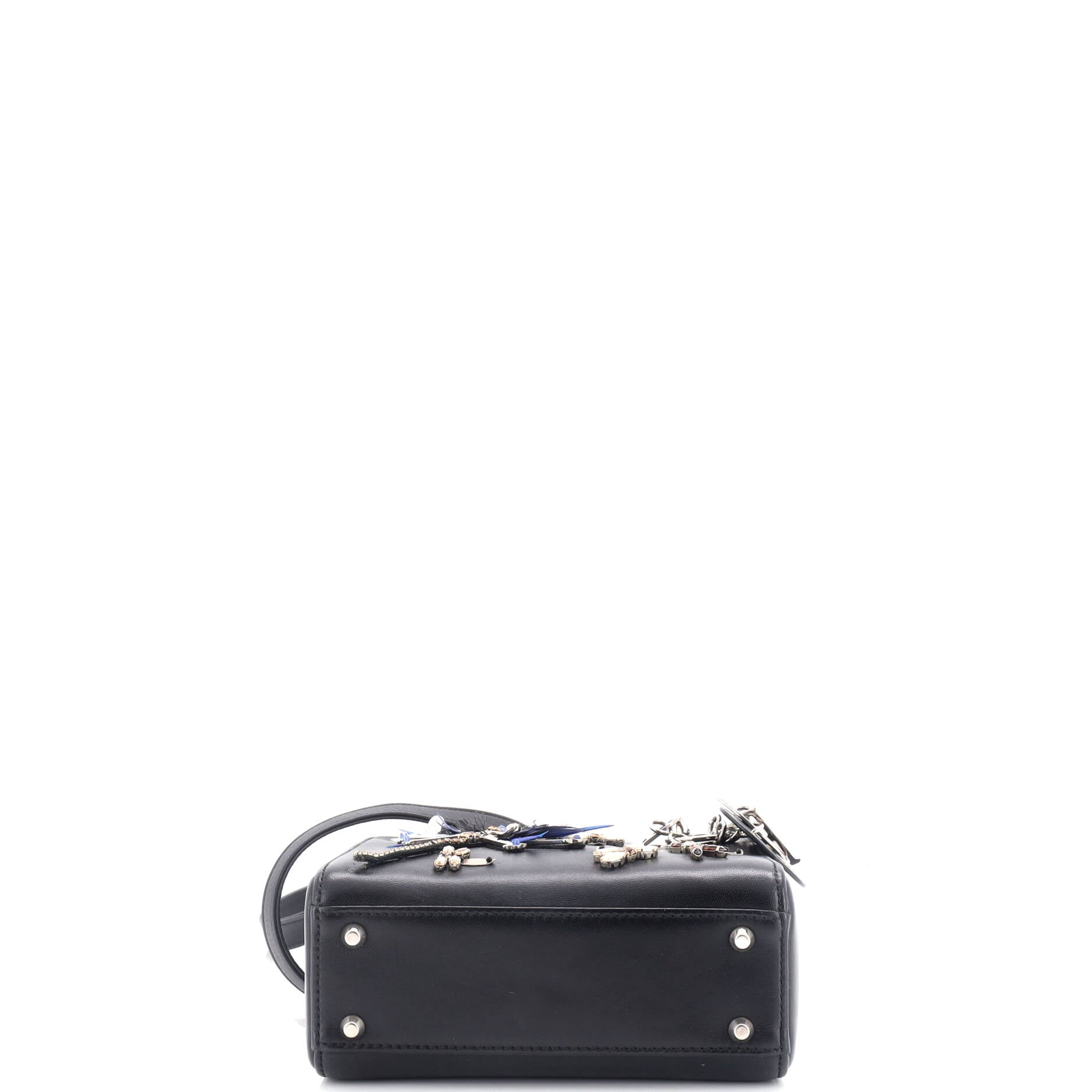 Lady Dior Bag Embellished Leather Mini