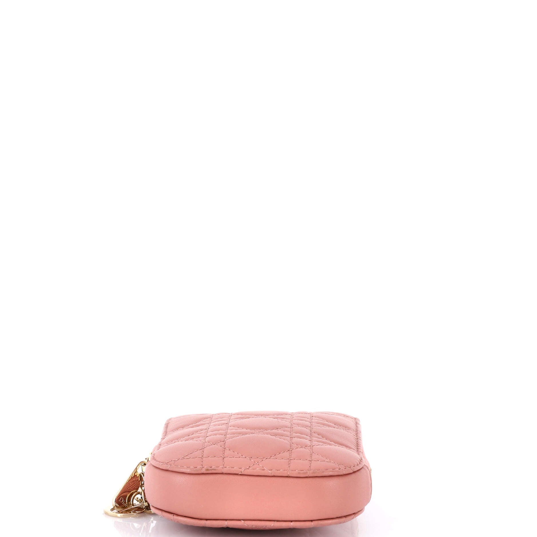 Lady Dior Phone Holder On Chain Cannage Quilt Lambskin